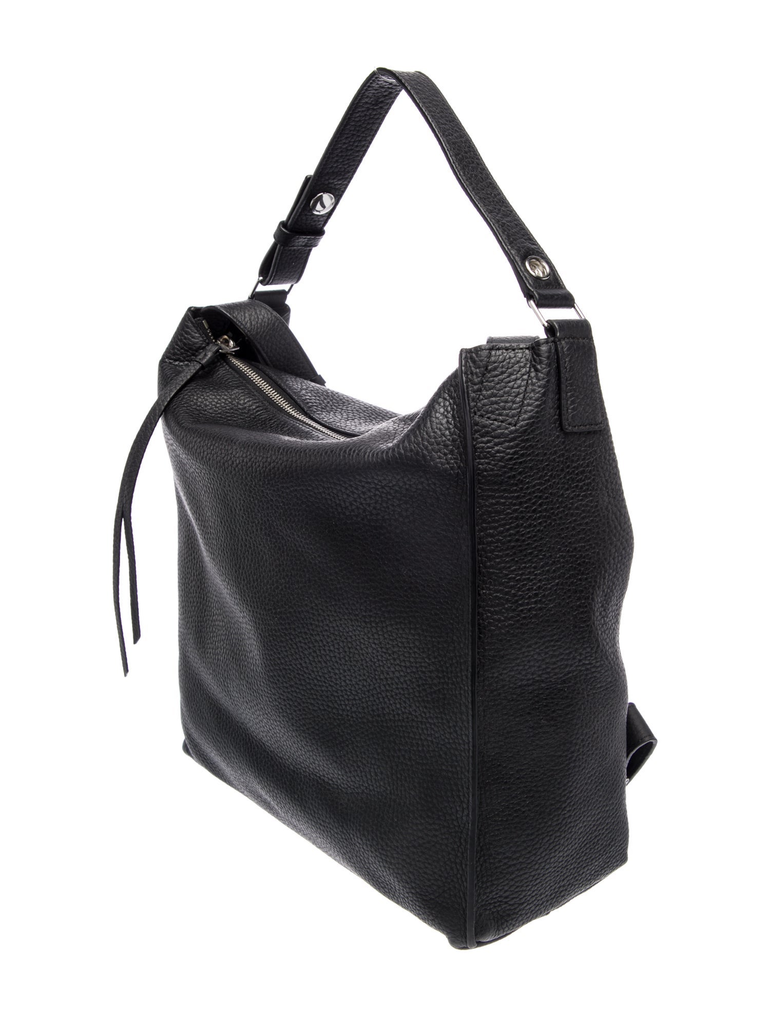 Rebecca Minkoff Jody Black Leather Convertible Backpack with Silver Hardware Rebecca Minkoff Jody Convertible Backpack - Black Backpacks  main image 3