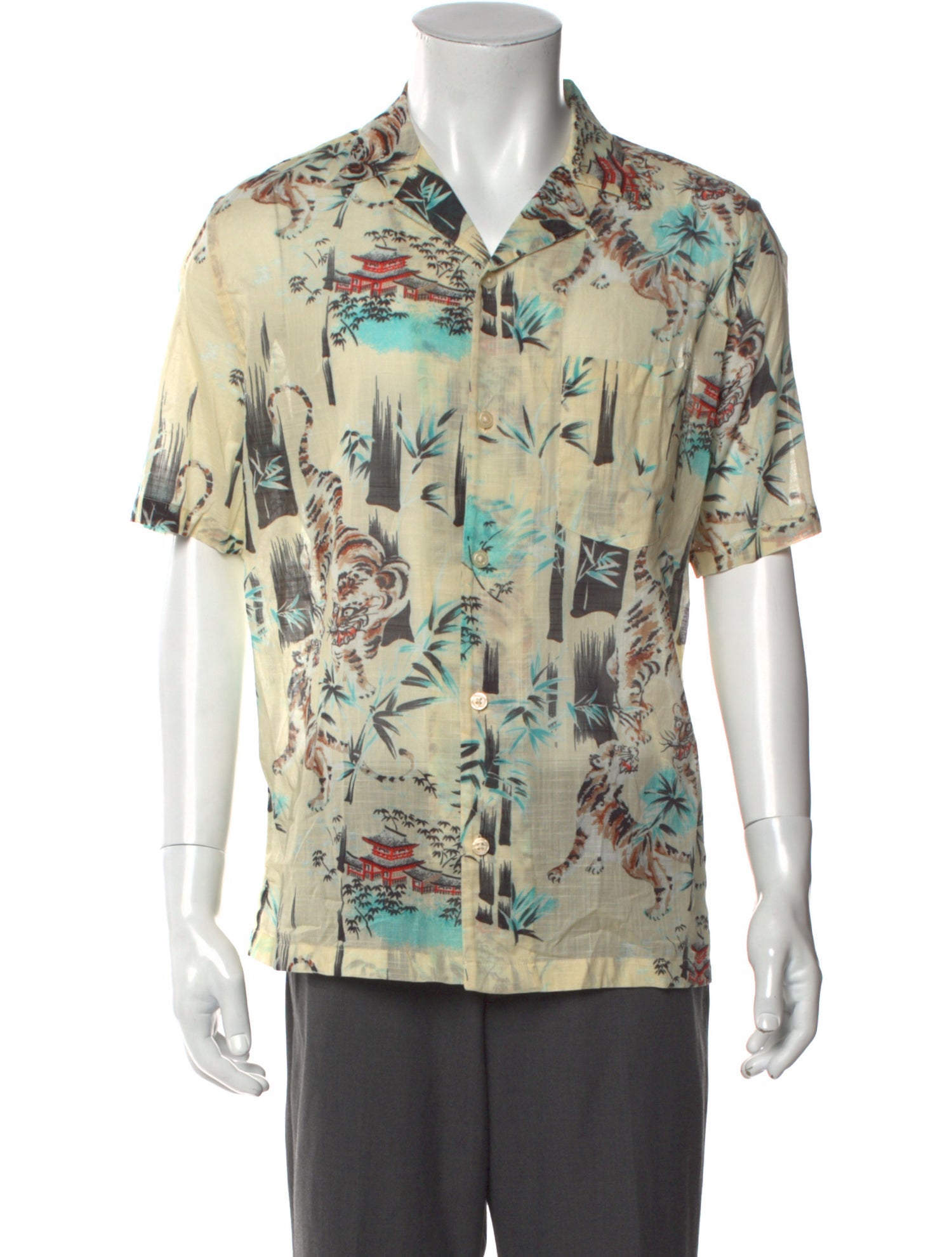 AllSaints Printed Short Sleeve Shirt w/ Tags