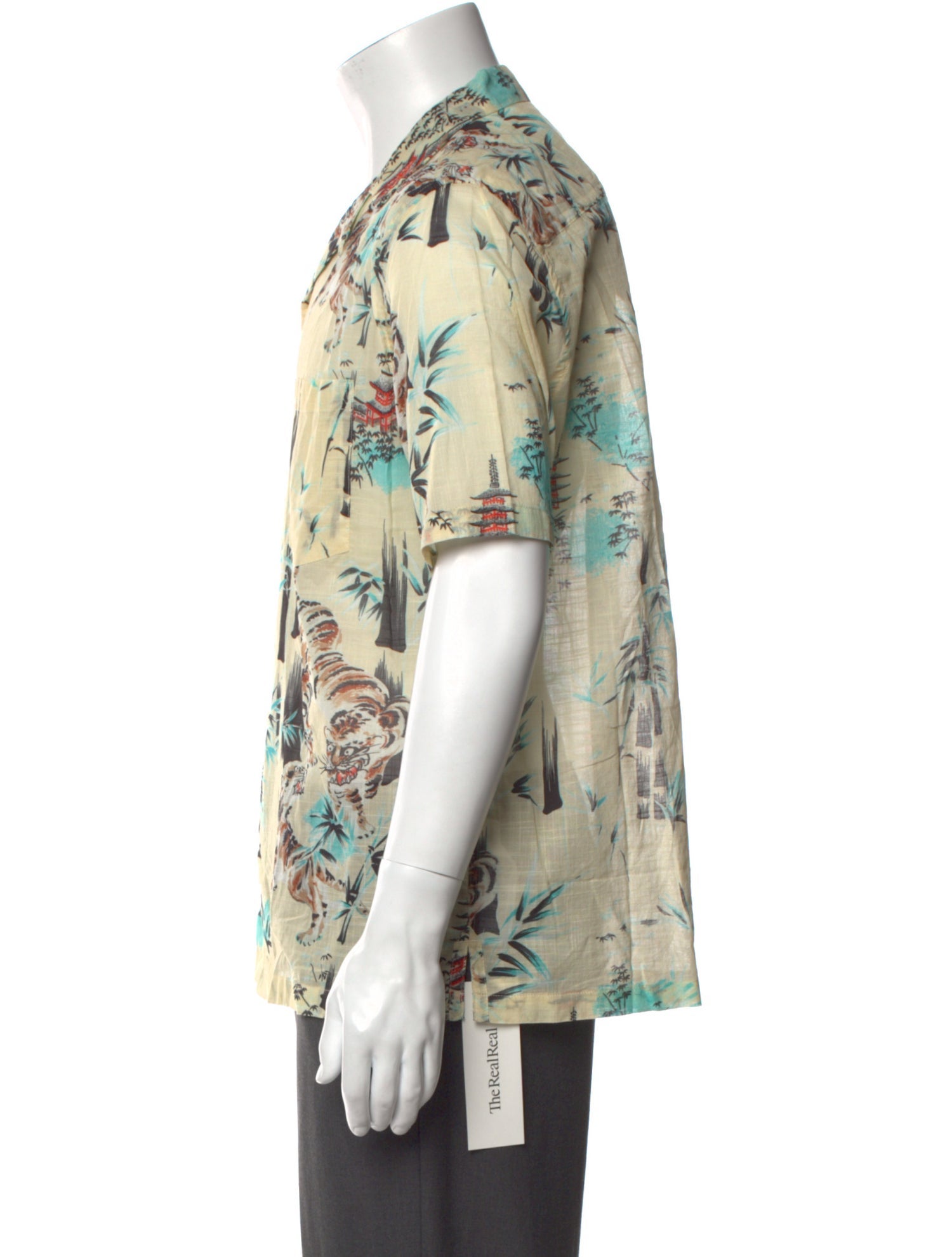 AllSaints Printed Short Sleeve Shirt w/ Tags