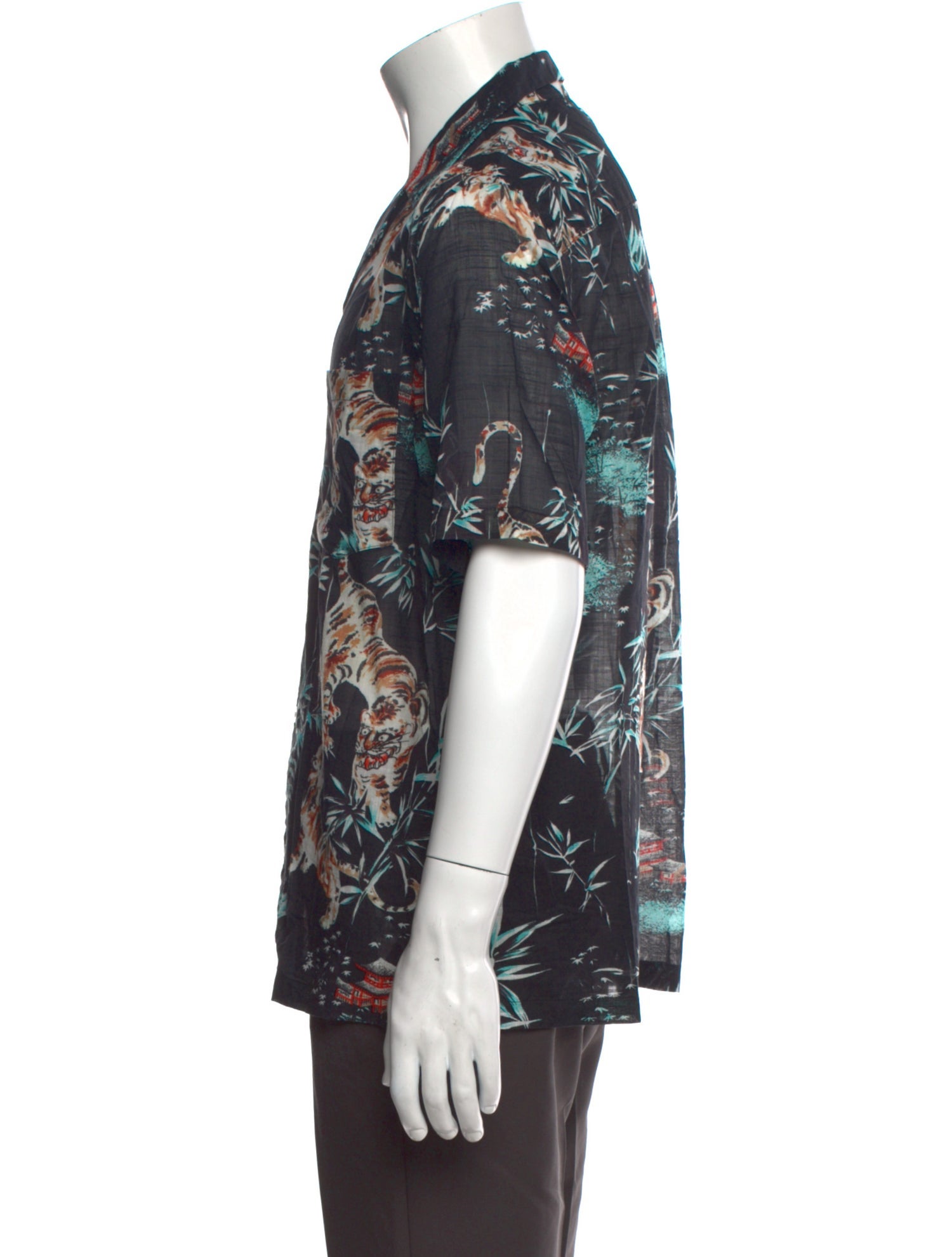 AllSaints Floral Print Short Sleeve Shirt