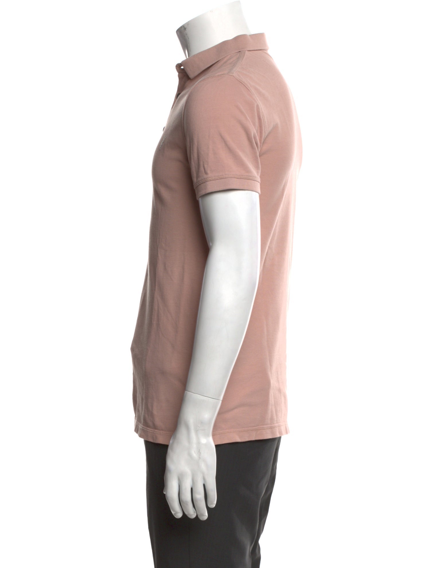 AllSaints Crew Neck Short Sleeve Polo Shirt