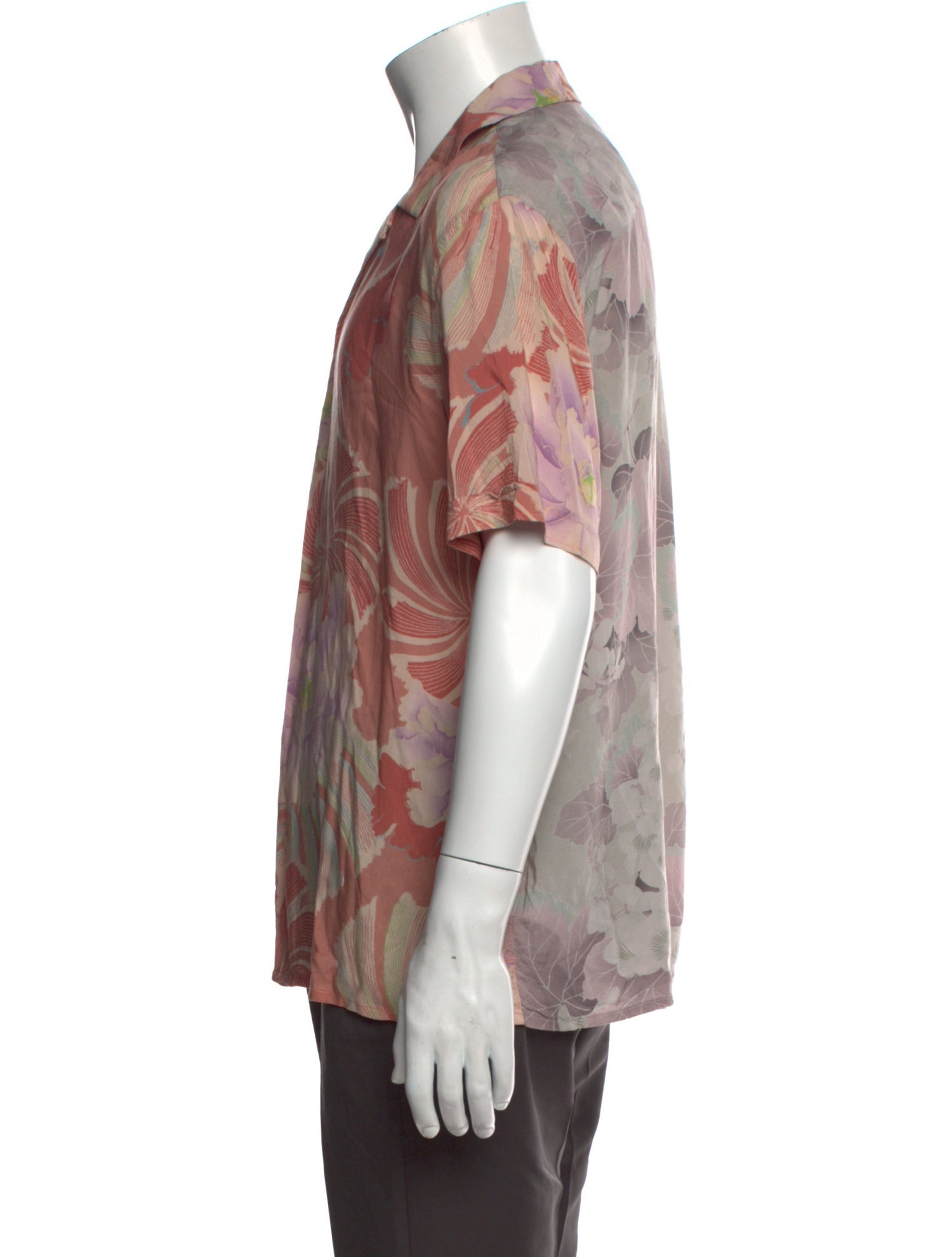 AllSaints Floral Print Short Sleeve Shirt