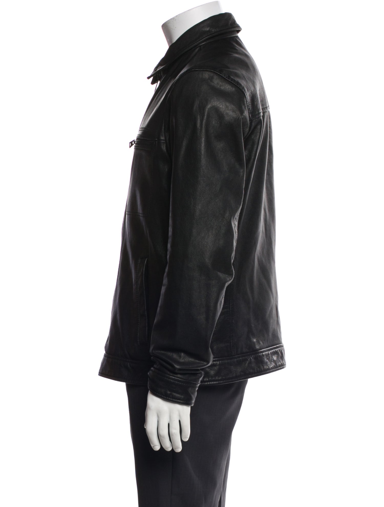 AllSaints Goat Leather Moto Jacket