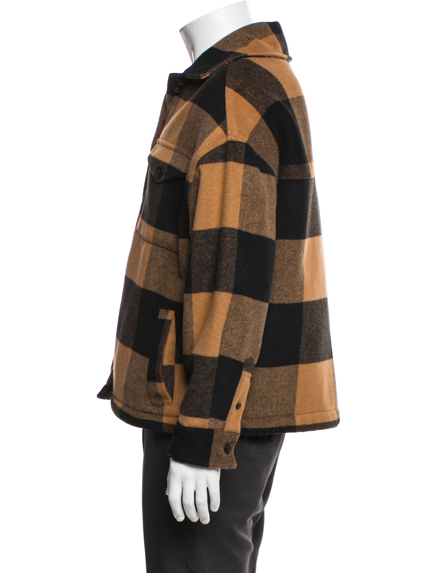 AllSaints Plaid Print Utility Jacket