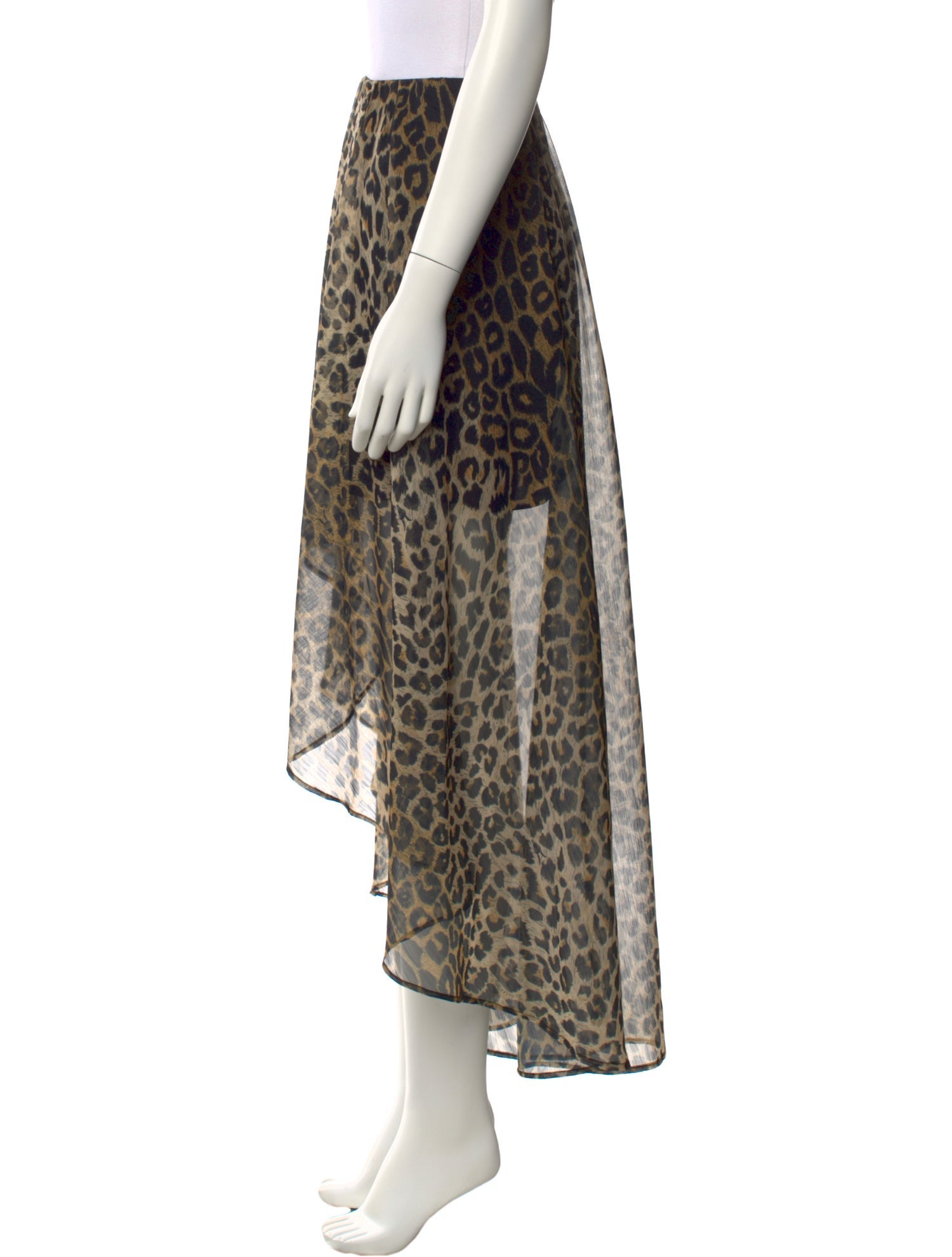 AllSaints Animal Print Long Skirt w/ Tags