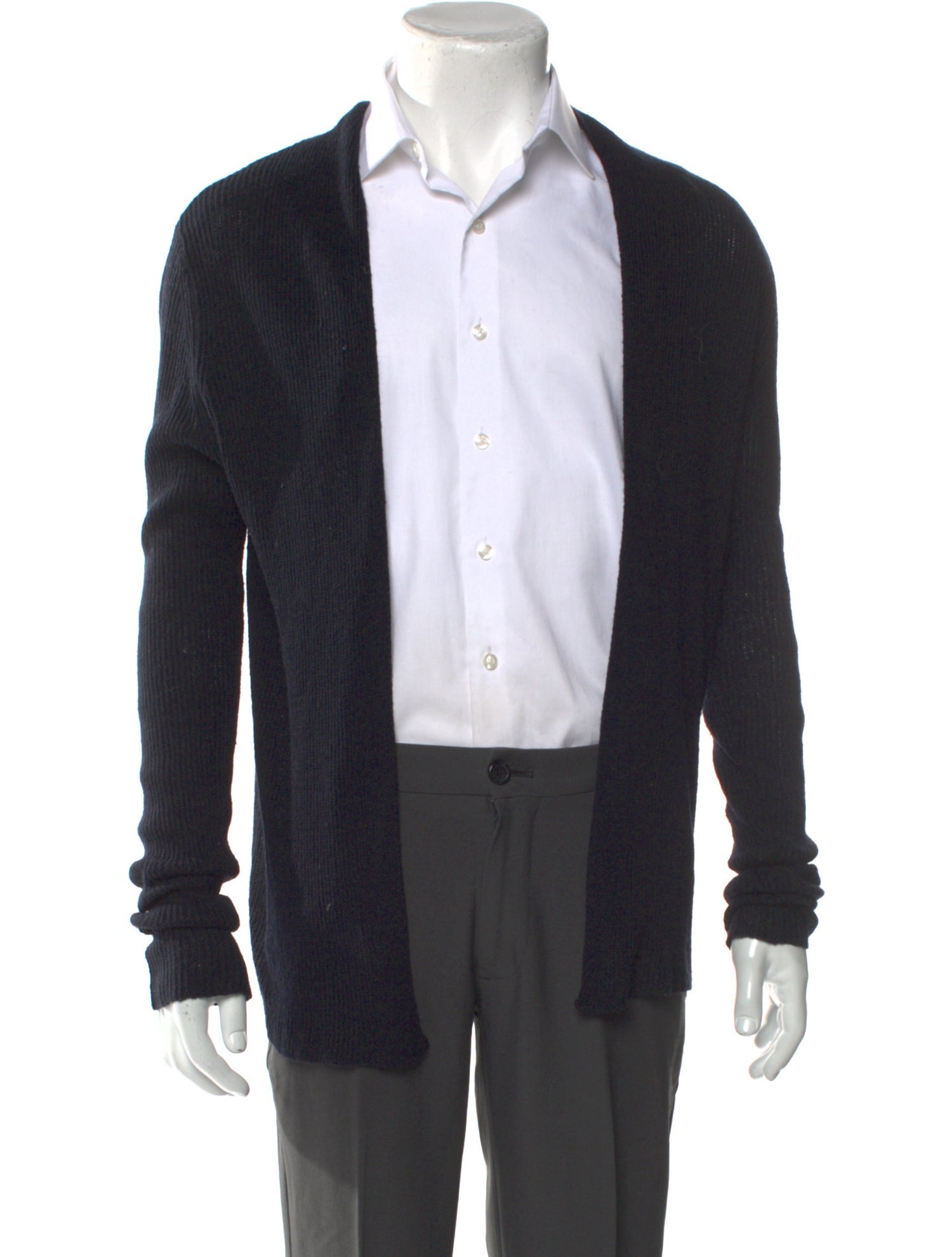 AllSaints Linen Open Front Cardigan