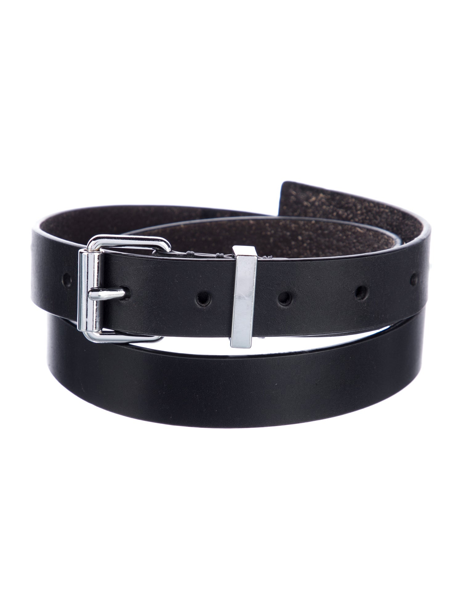 AllSaints Skinny Leather Waist Belt