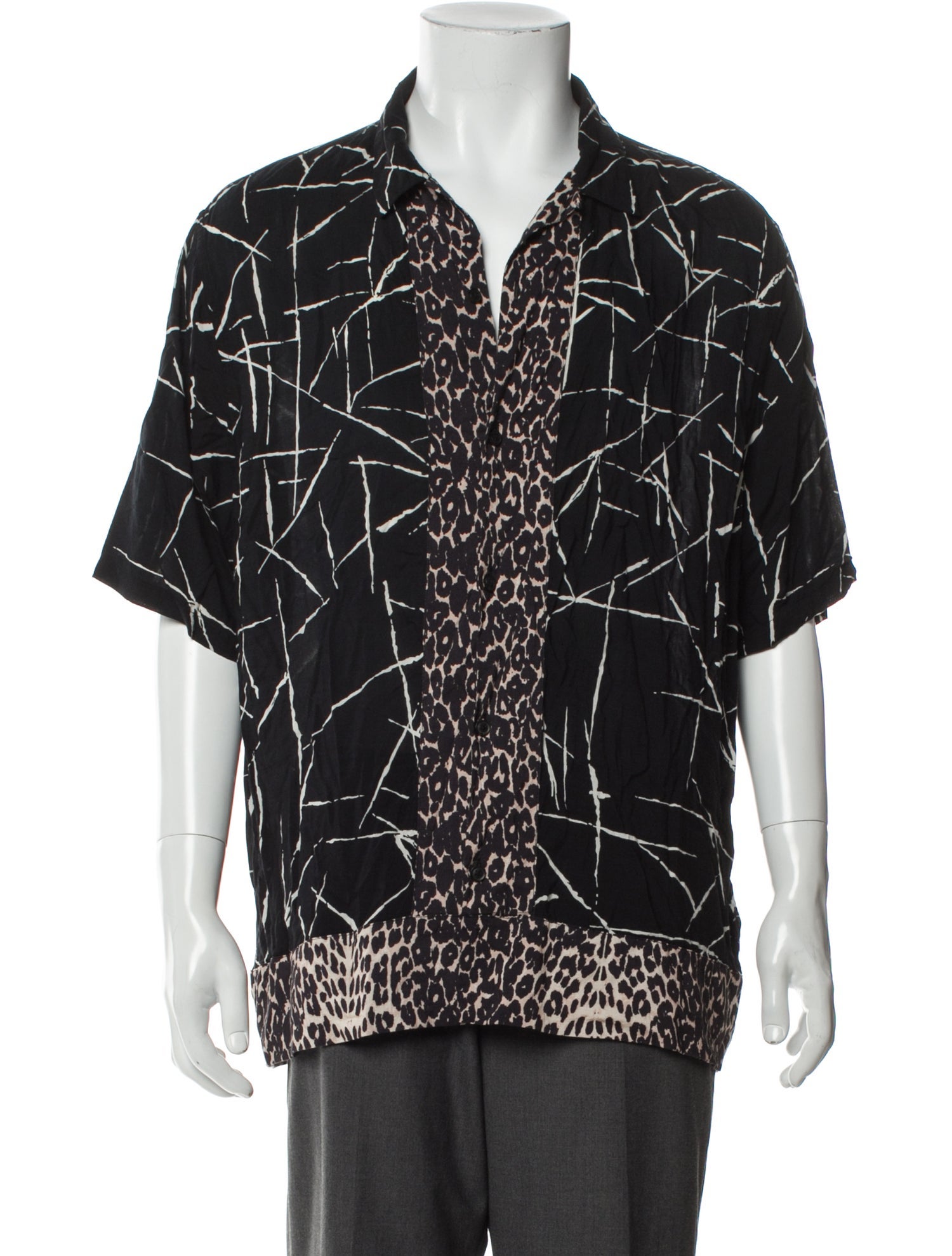 AllSaints Printed Short Sleeve Shirt