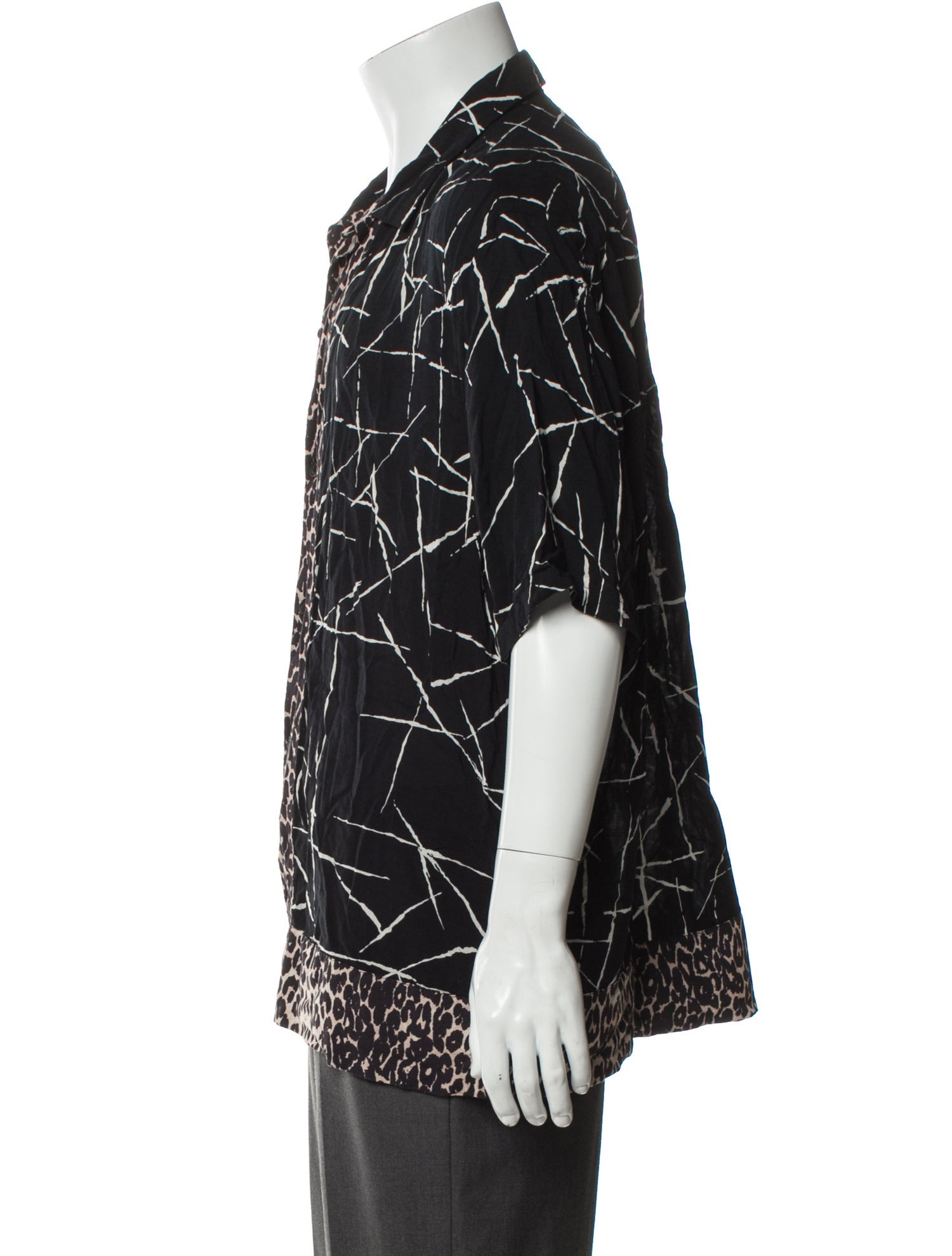 AllSaints Printed Short Sleeve Shirt