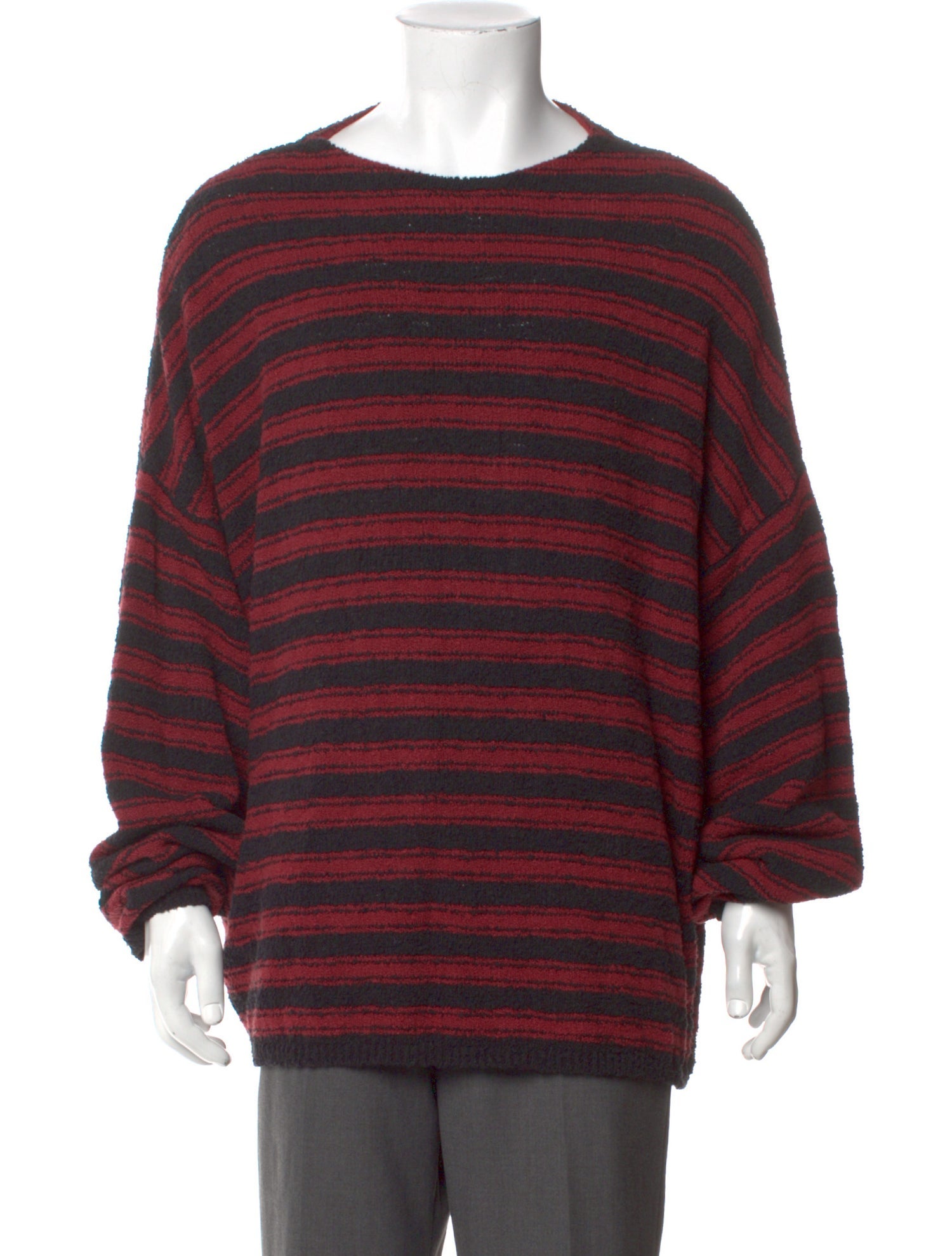 AllSaints Striped Crew Neck Pullover