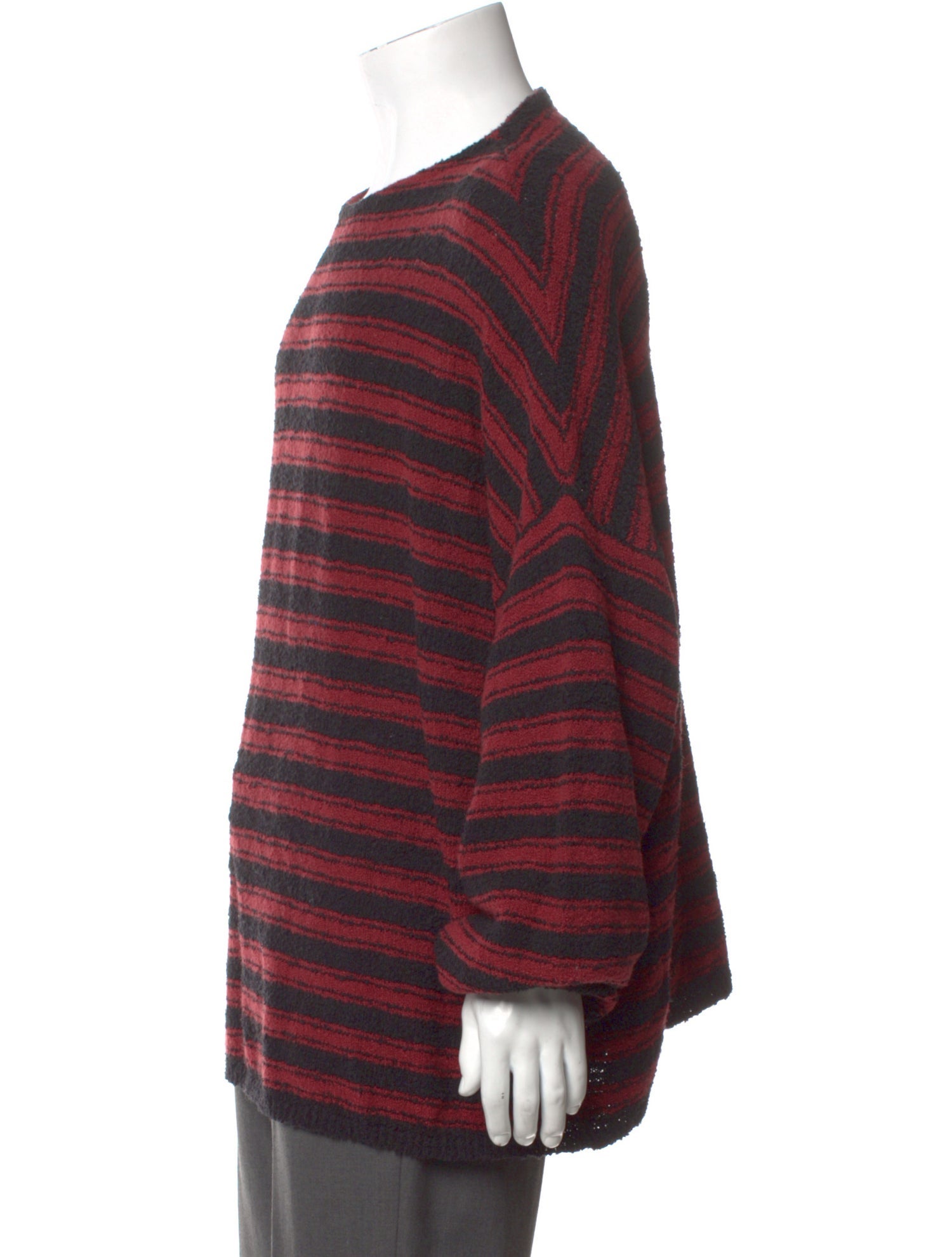 AllSaints Striped Crew Neck Pullover