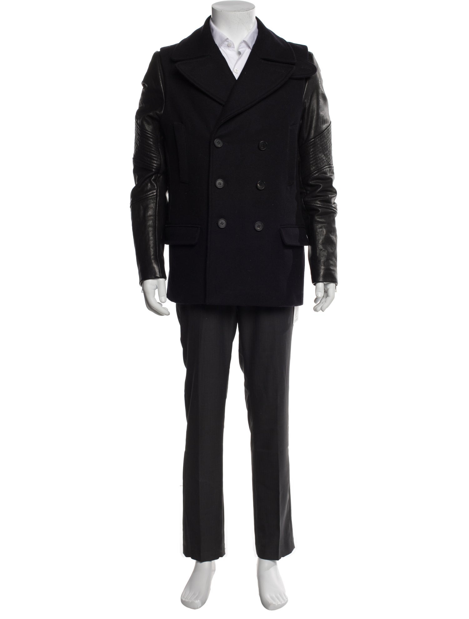 AllSaints Wool Peacoat