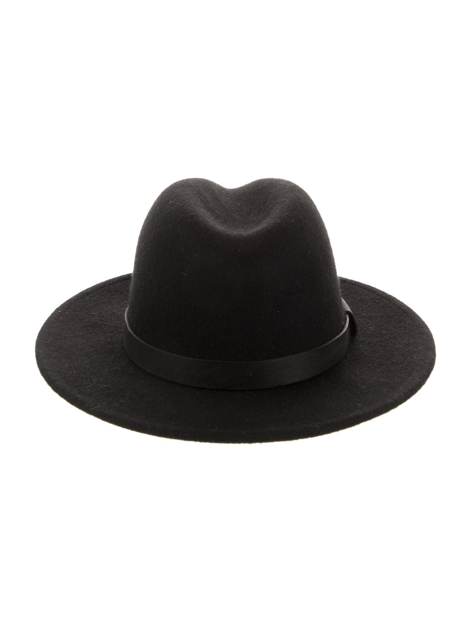 AllSaints Wool Leather Banded Fedora