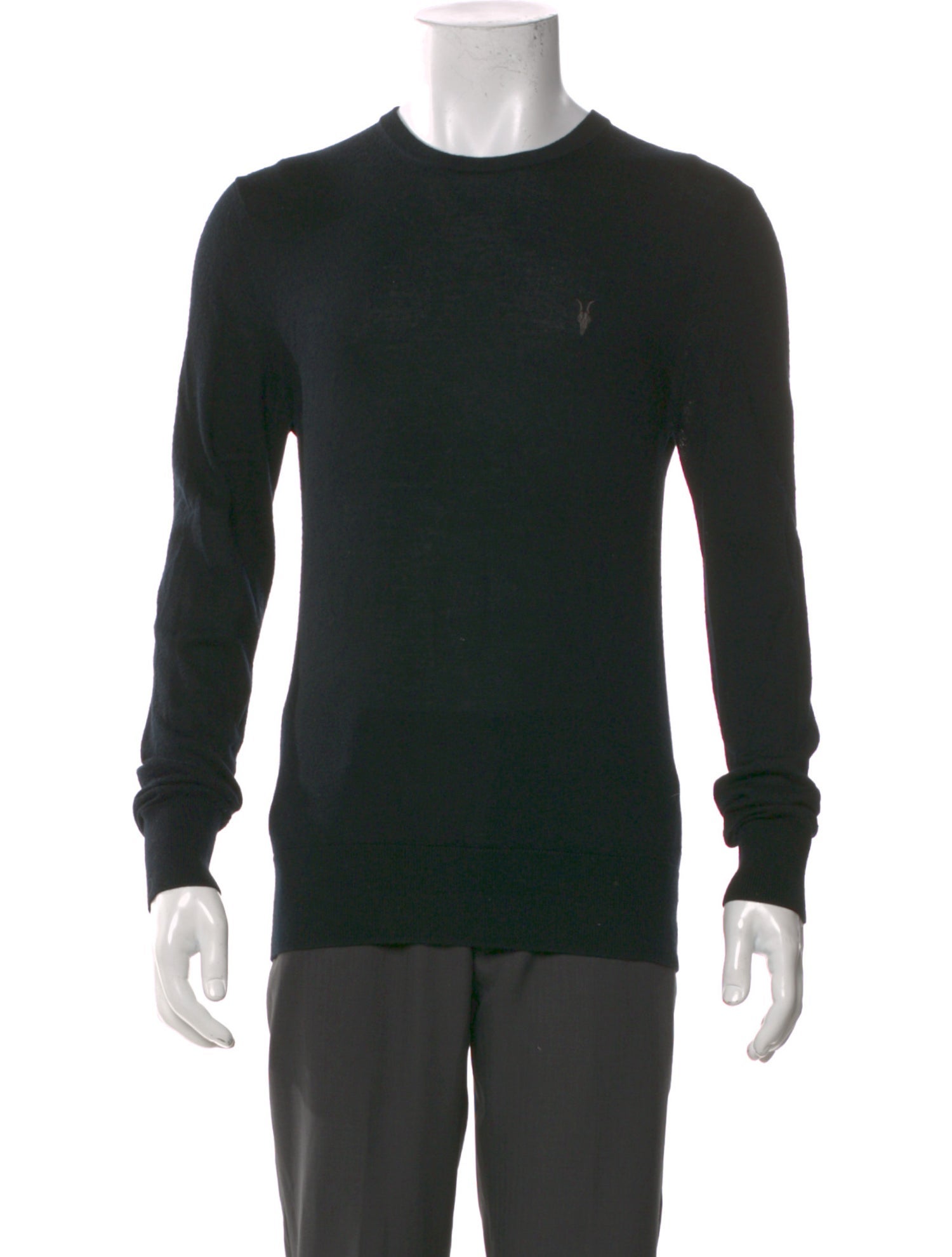 AllSaints Merino Wool Crew Neck Pullover