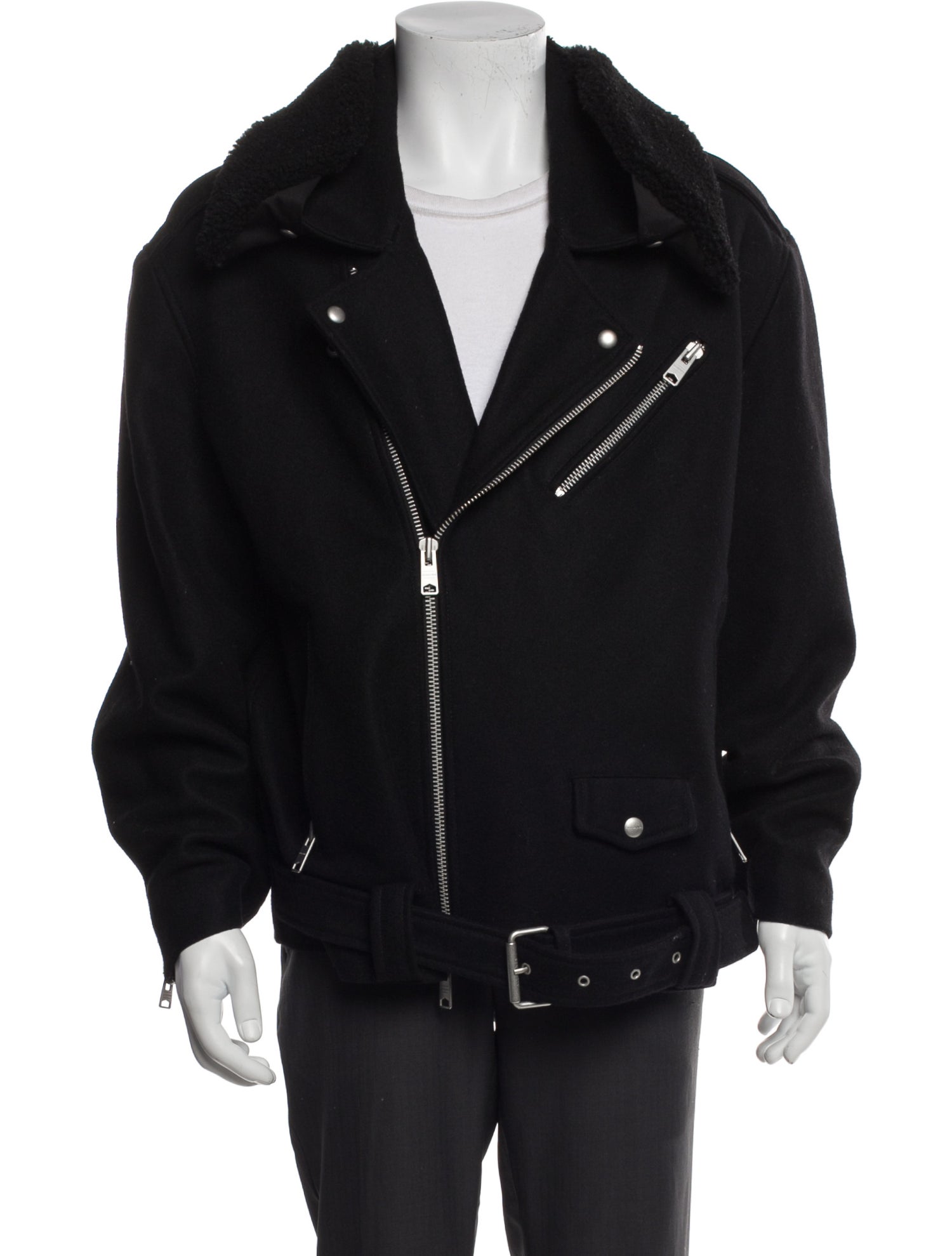 AllSaints Wool Moto Jacket