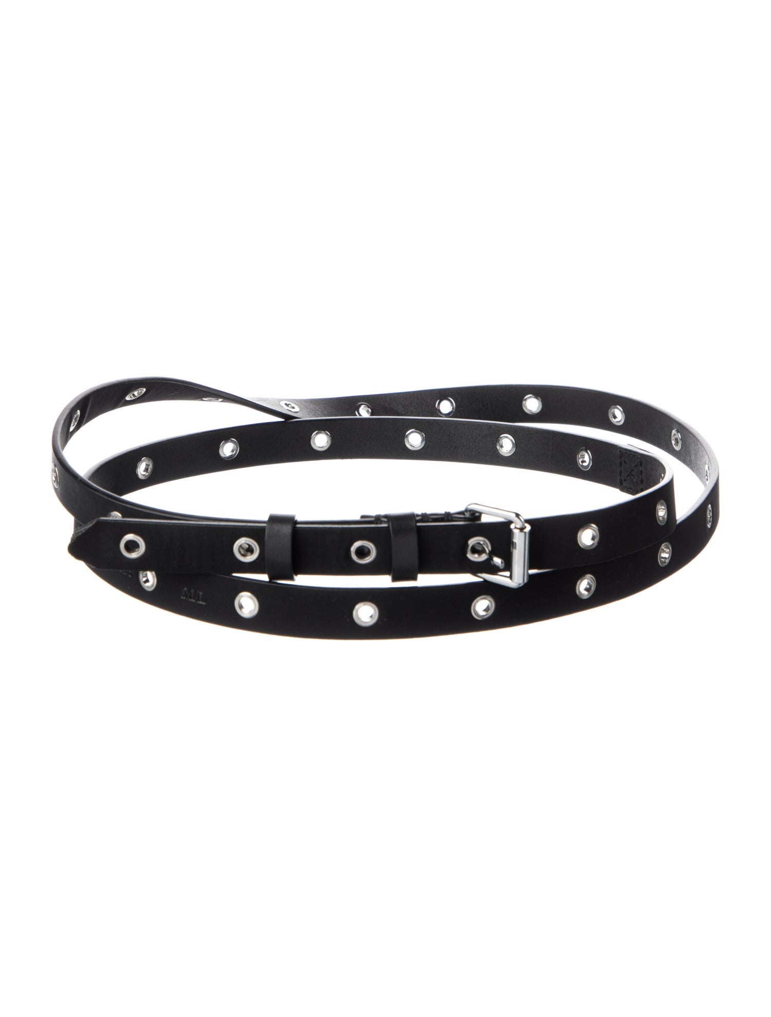 AllSaints Skinny Leather Waist Belt