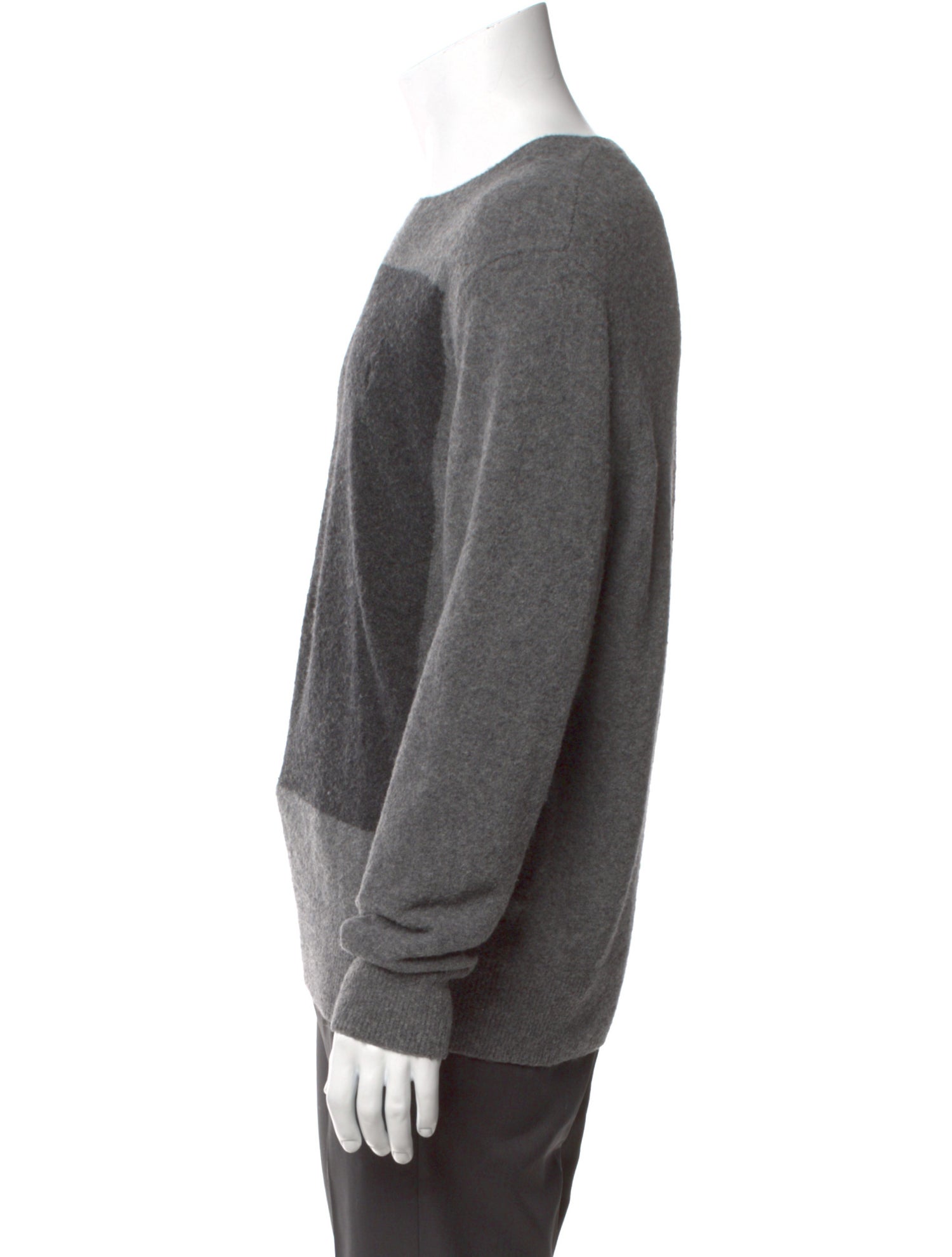 AllSaints Colorblock Pattern Crew Neck Pullover