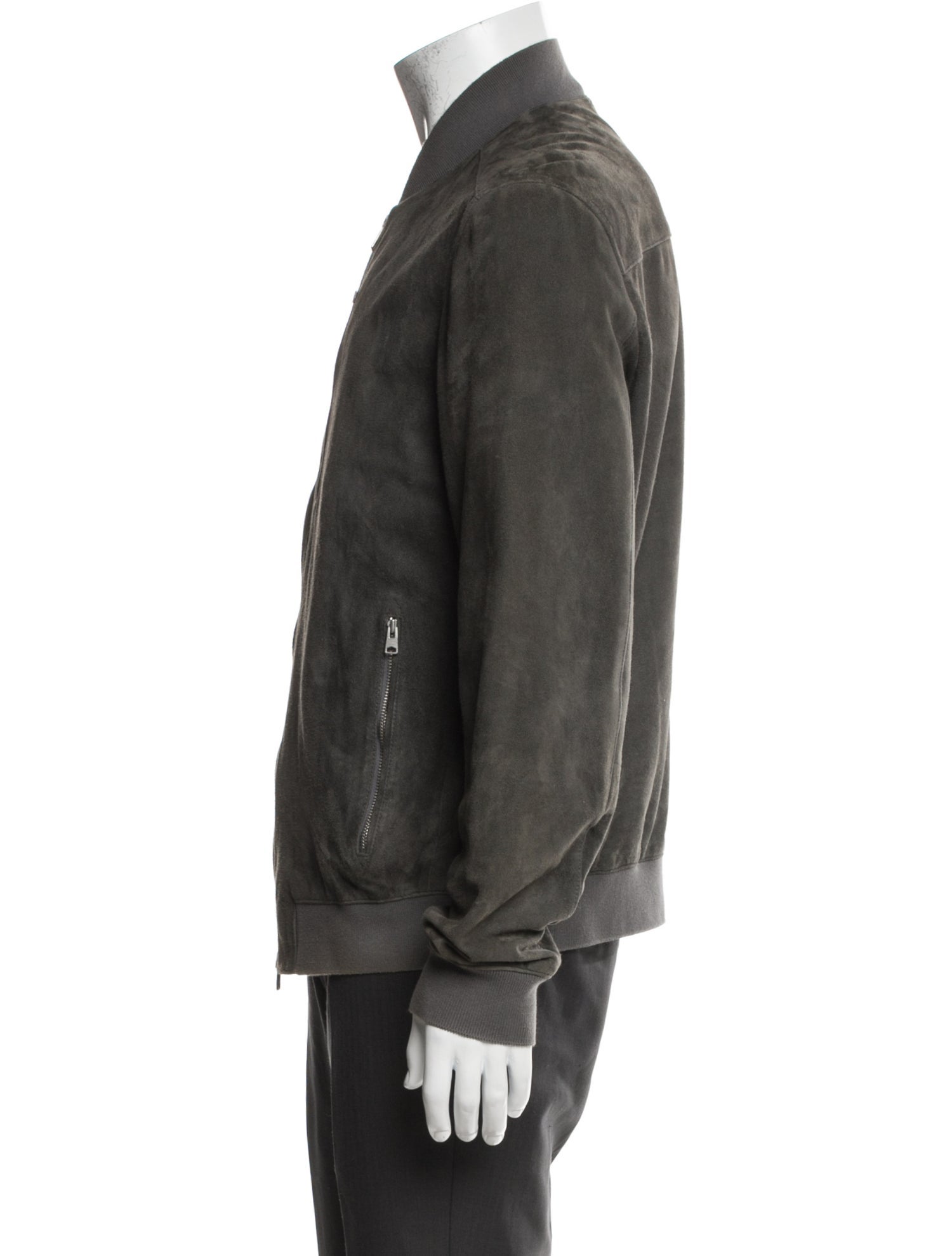 AllSaints Suede Bomber Jacket