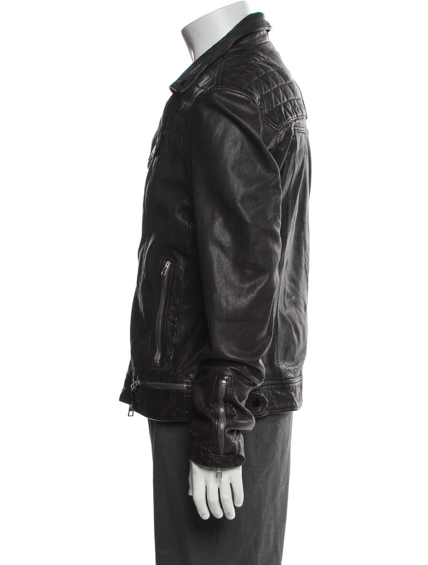 AllSaints Leather Moto Jacket