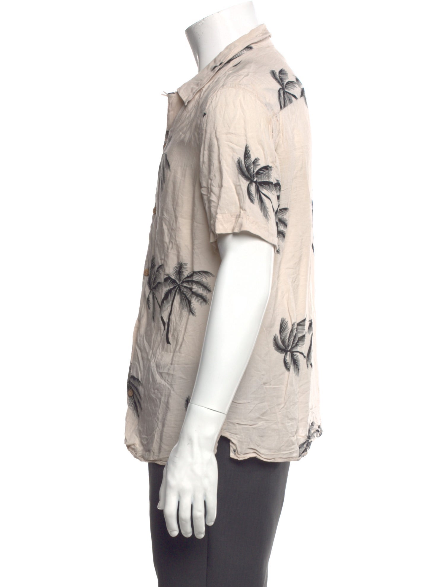 AllSaints Floral Print Short Sleeve Shirt