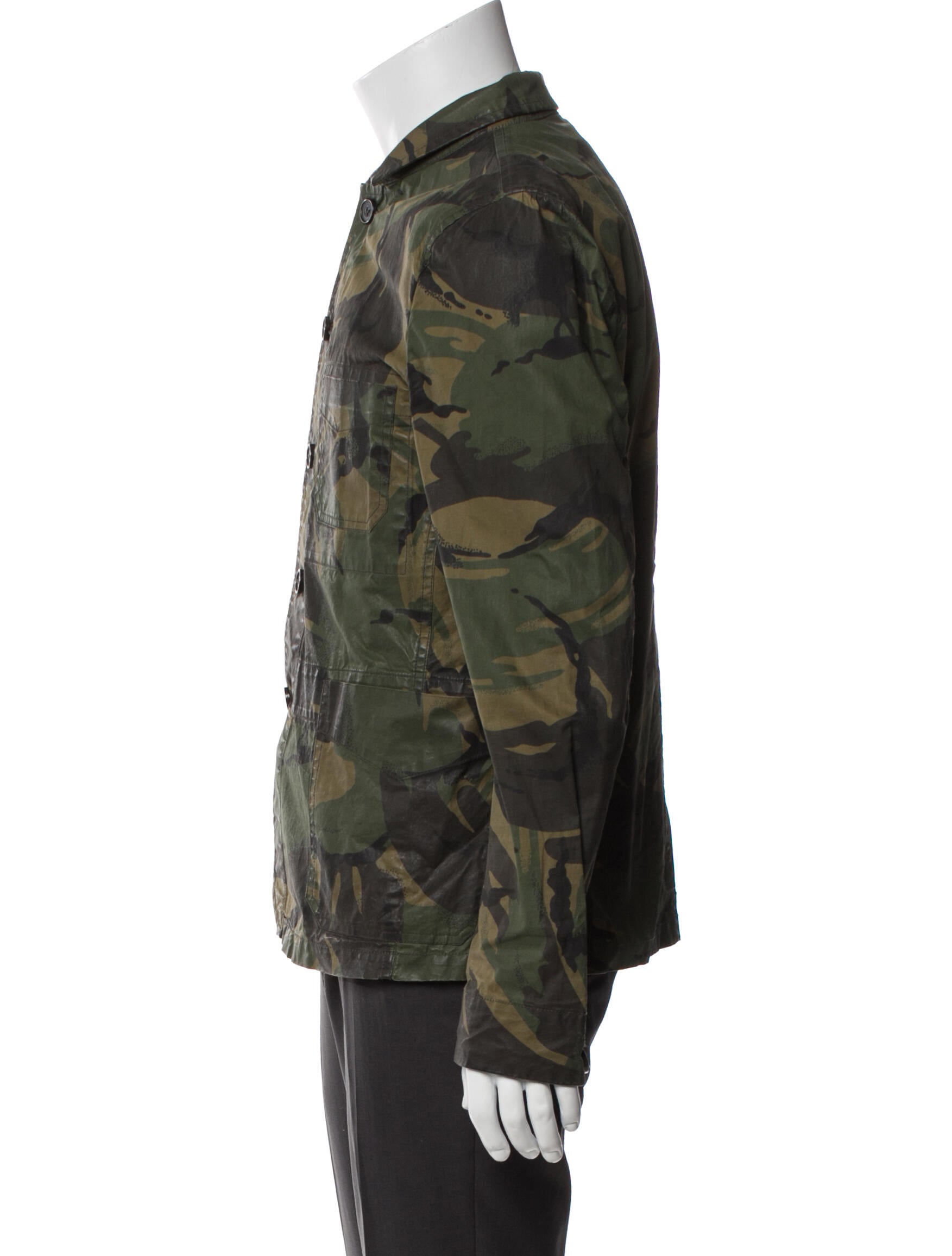 AllSaints Camouflage Print Utility Jacket