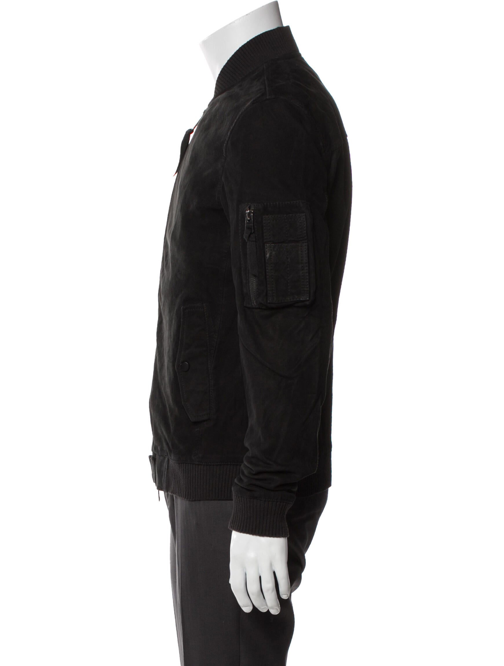 AllSaints Leather Bomber Jacket