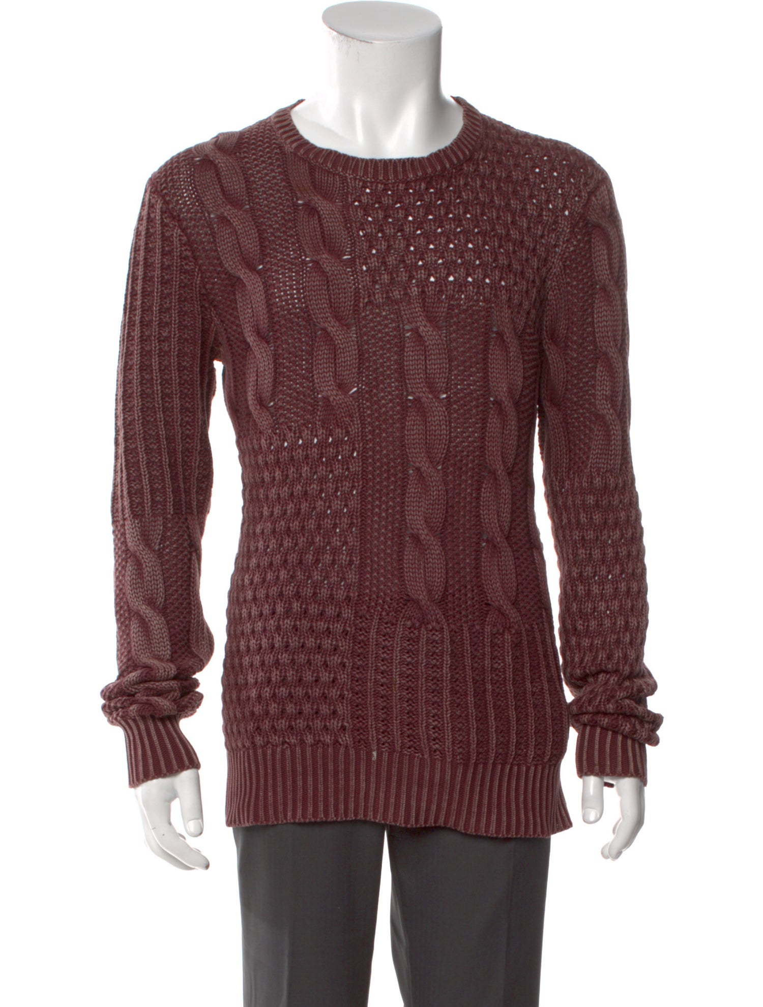 AllSaints Crew Neck Long Sleeve Pullover