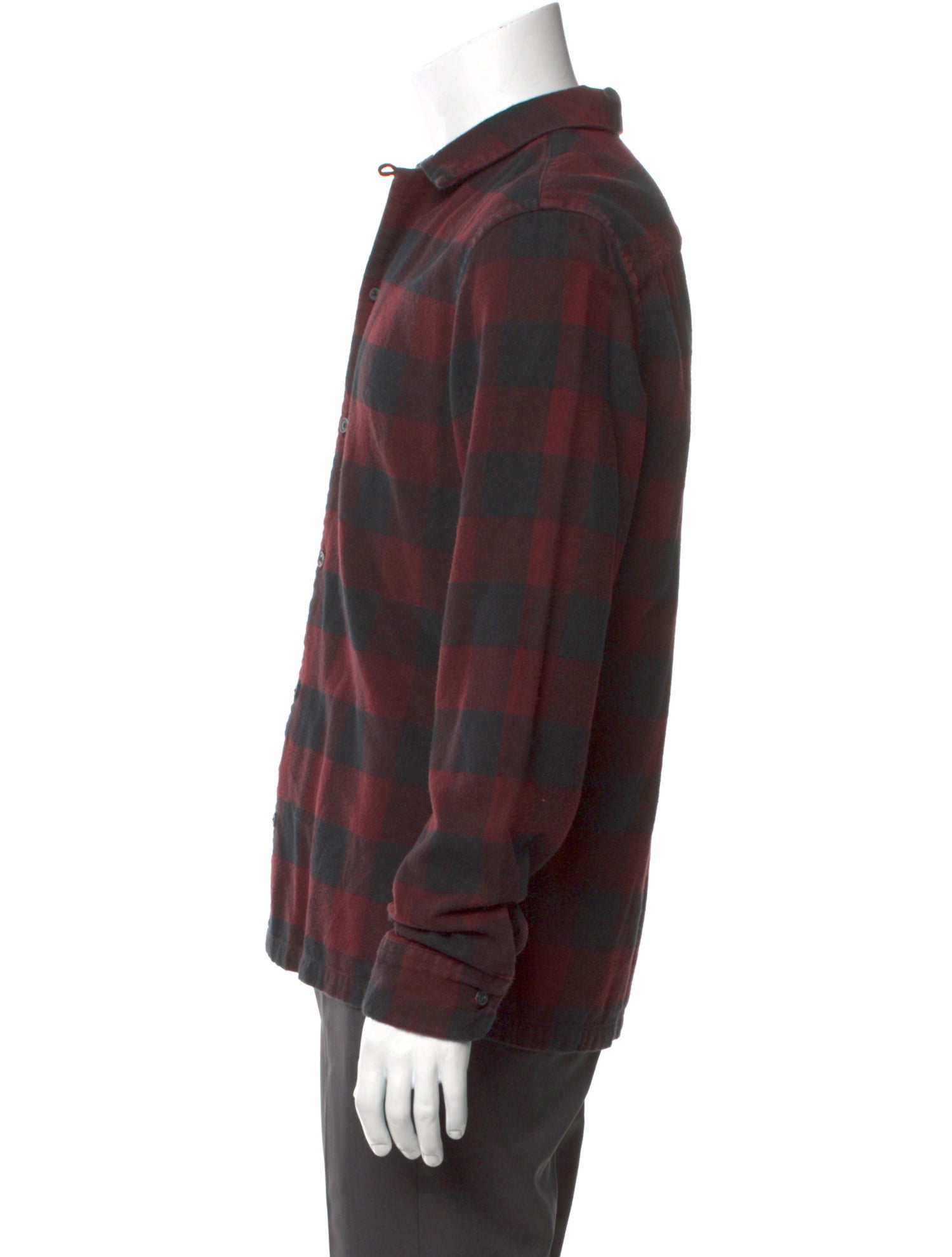 AllSaints Plaid Print Long Sleeve Shirt