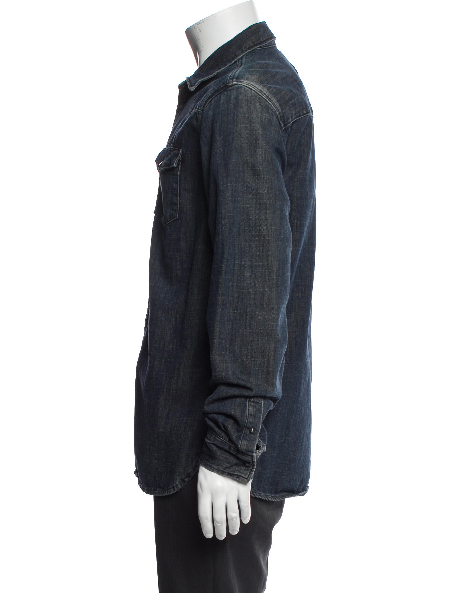 AllSaints Long Sleeve Denim Shirt