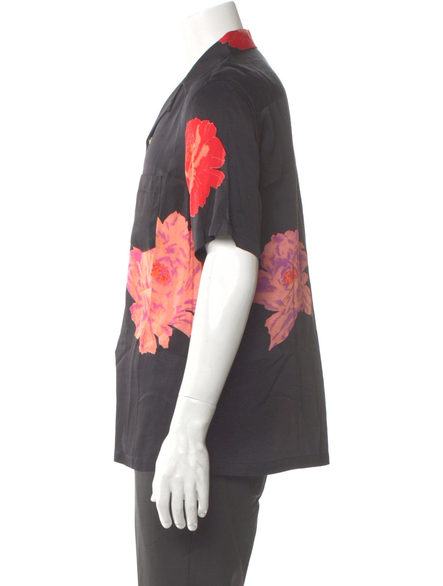 AllSaints Floral Print Short Sleeve Shirt