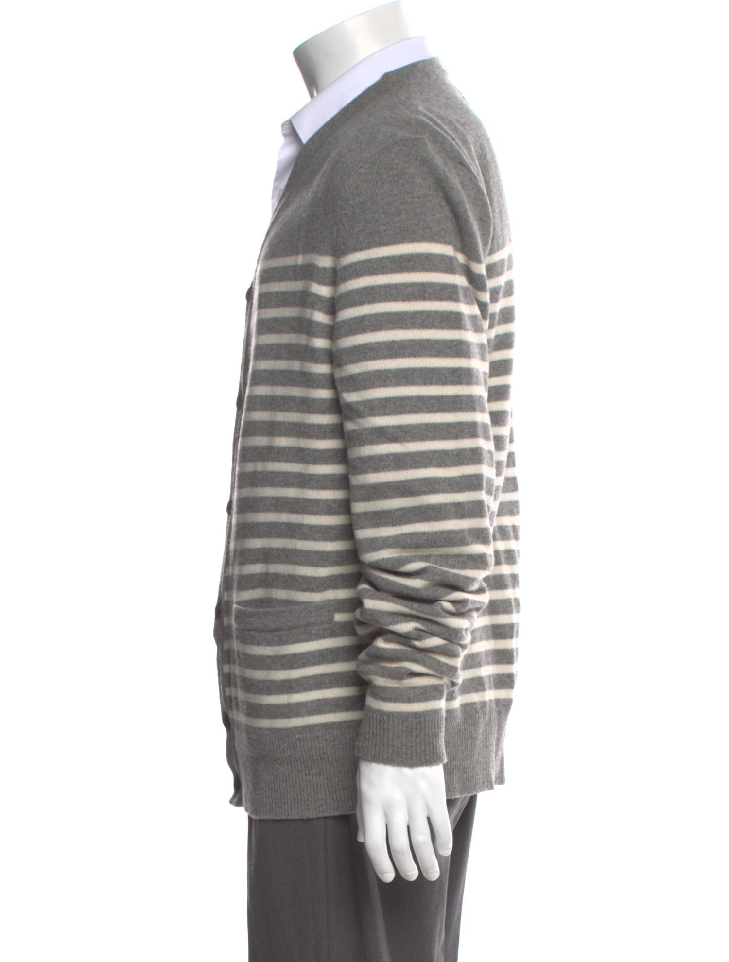 AllSaints Wool Striped Cardigan