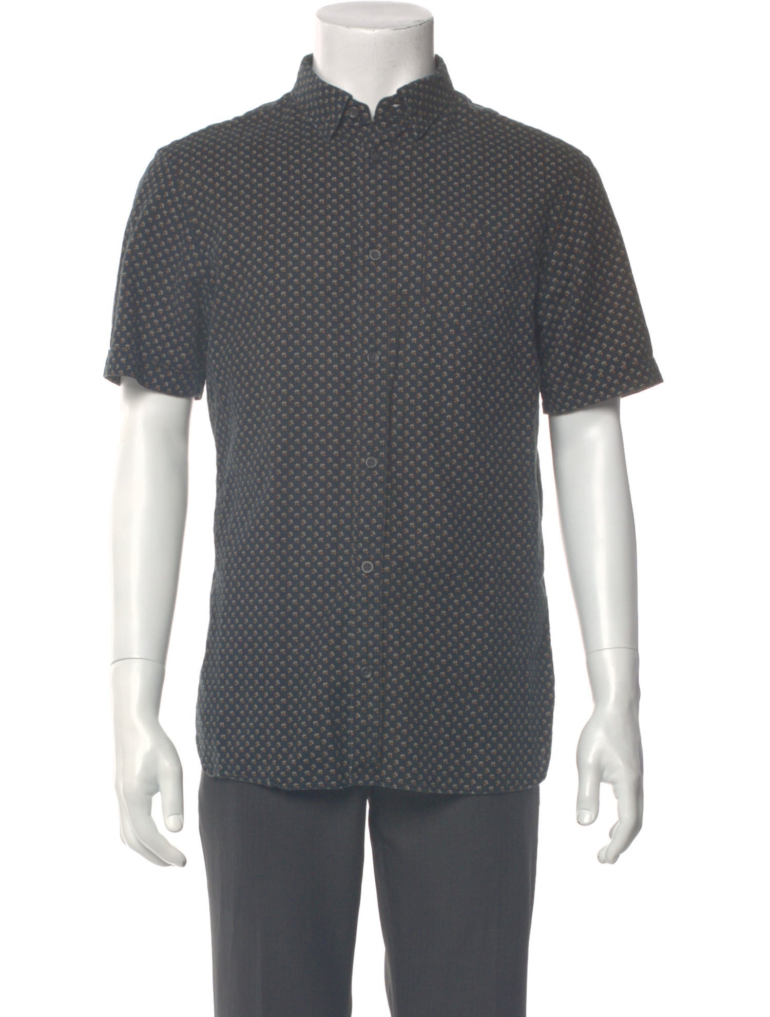 AllSaints Floral Print Short Sleeve Shirt