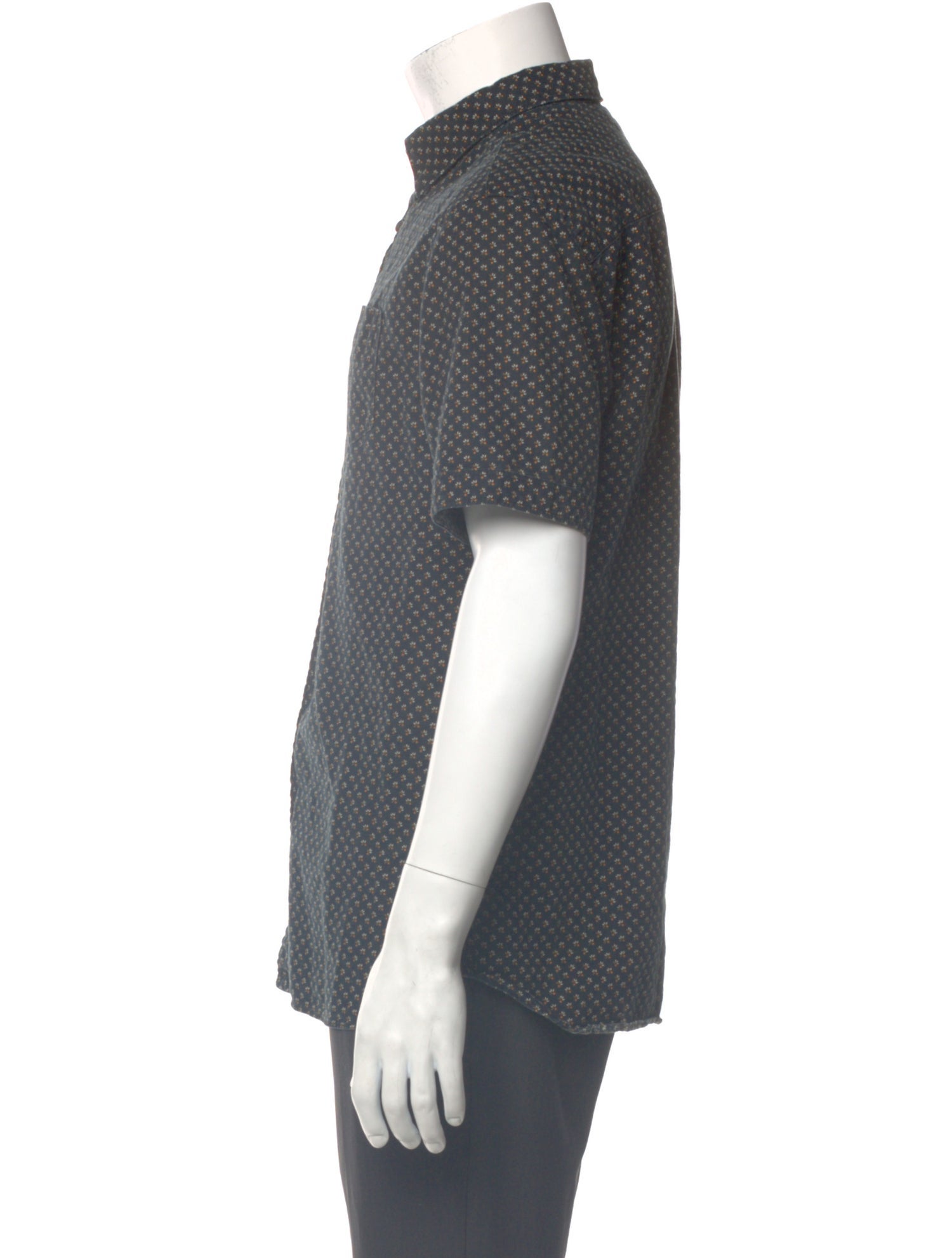 AllSaints Floral Print Short Sleeve Shirt