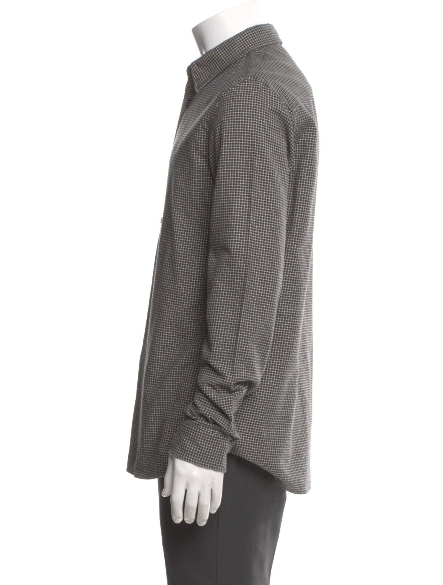 AllSaints Plaid Print Long Sleeve Shirt