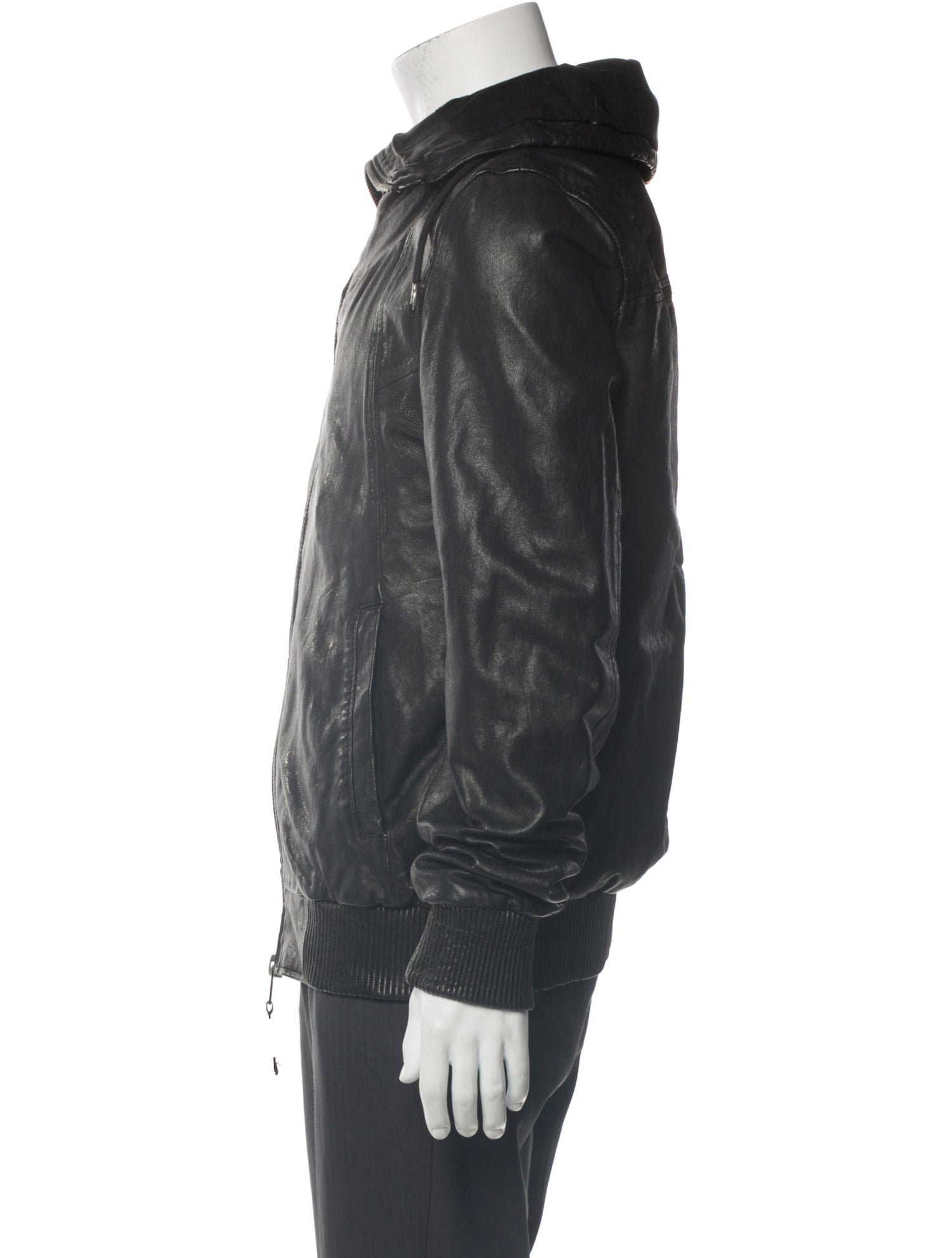 AllSaints Leather Bomber Jacket