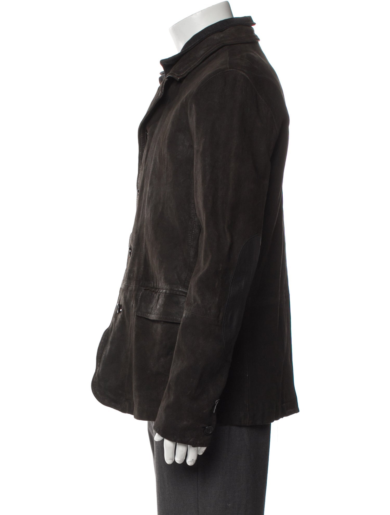 AllSaints Suede Utility Jacket