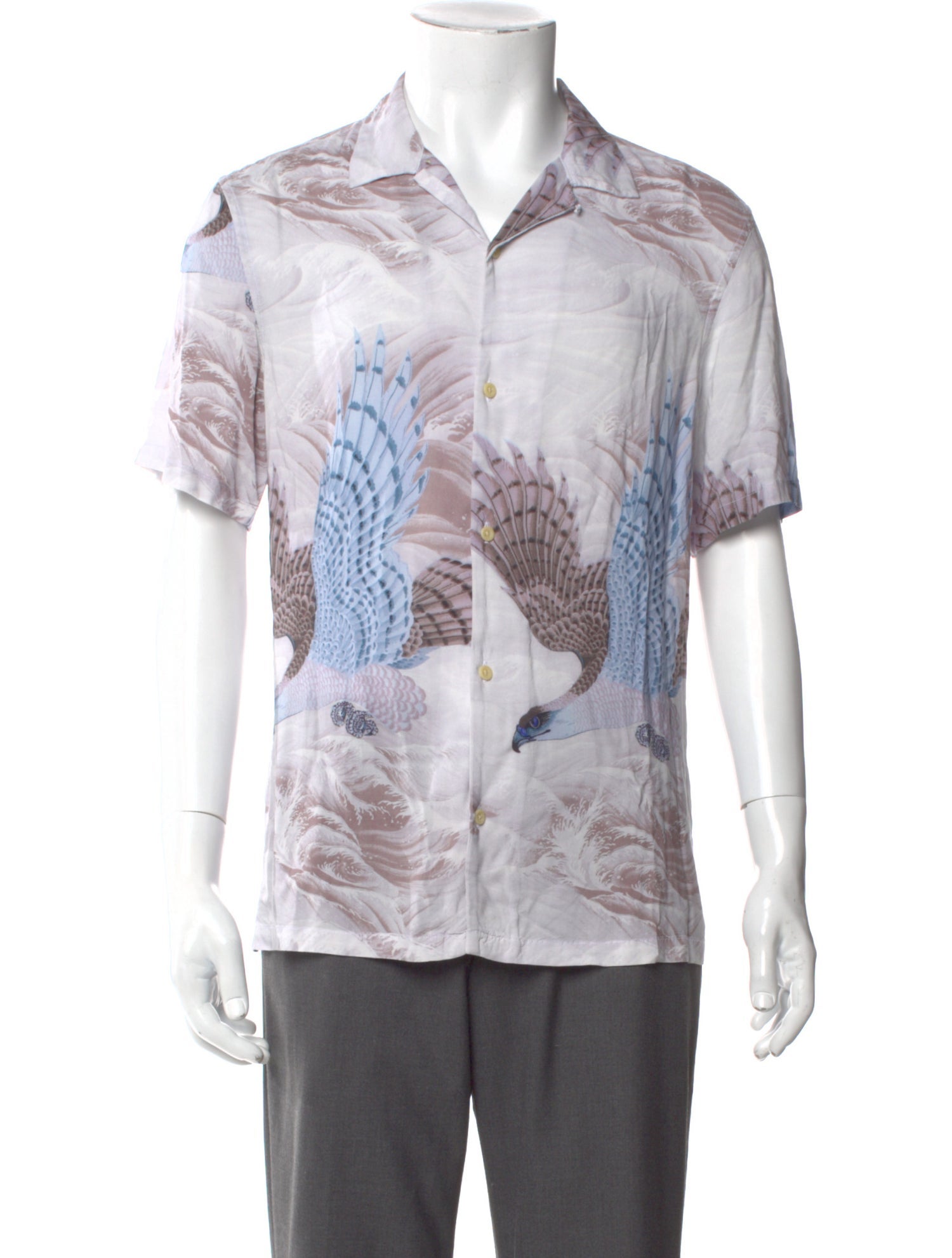 AllSaints Printed Short Sleeve Shirt