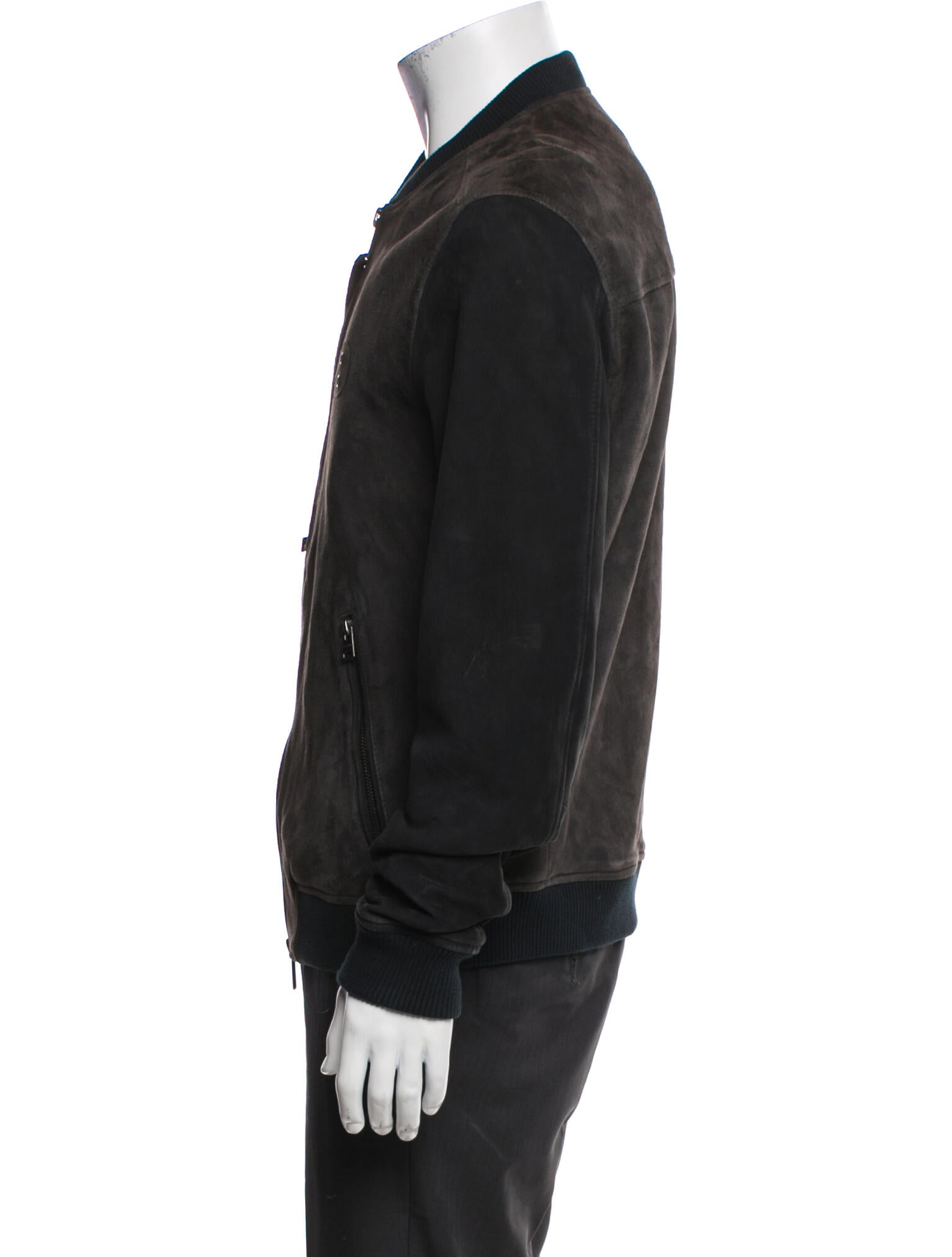 AllSaints Goat Leather Bomber Jacket