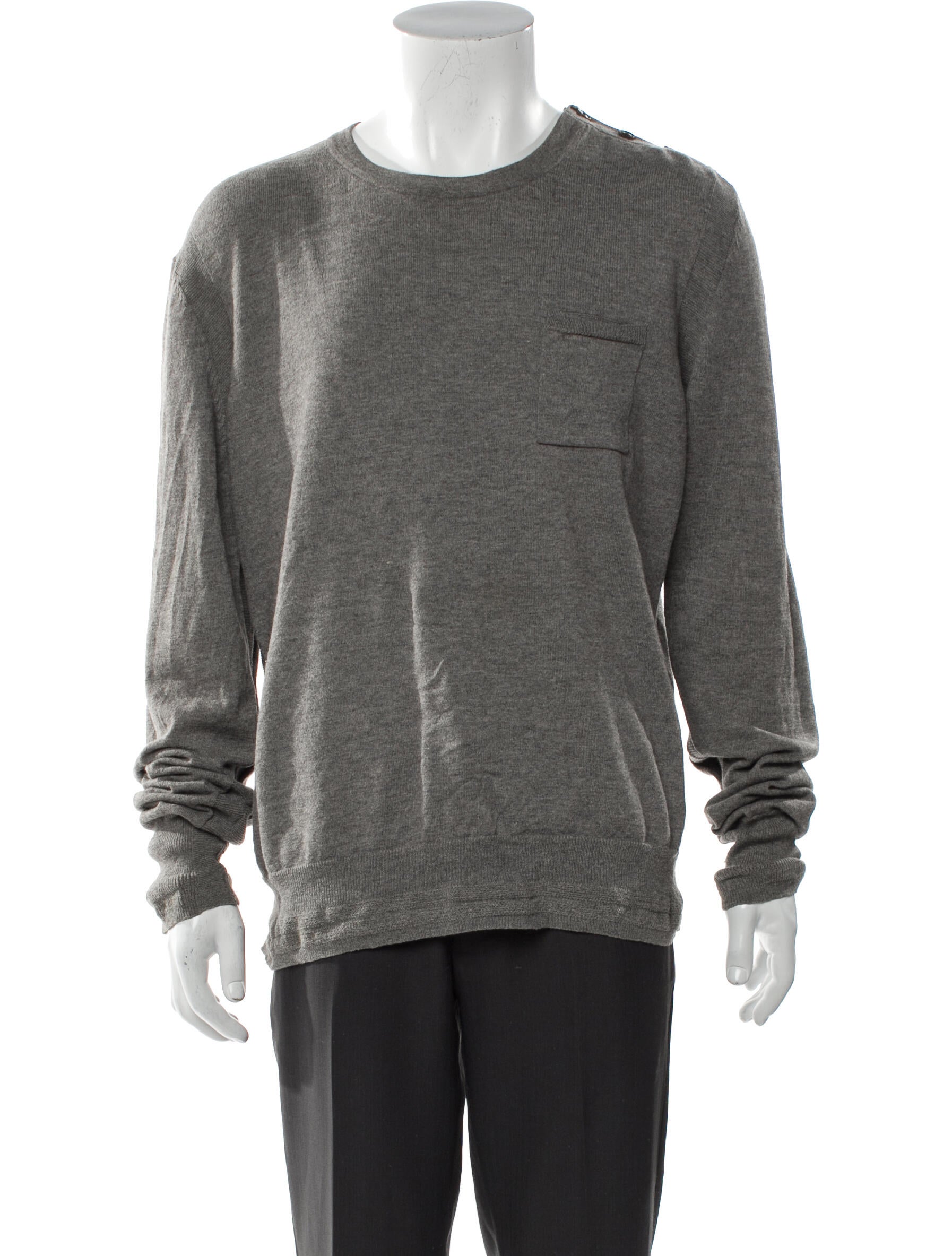 AllSaints Crew Neck Long Sleeve Pullover