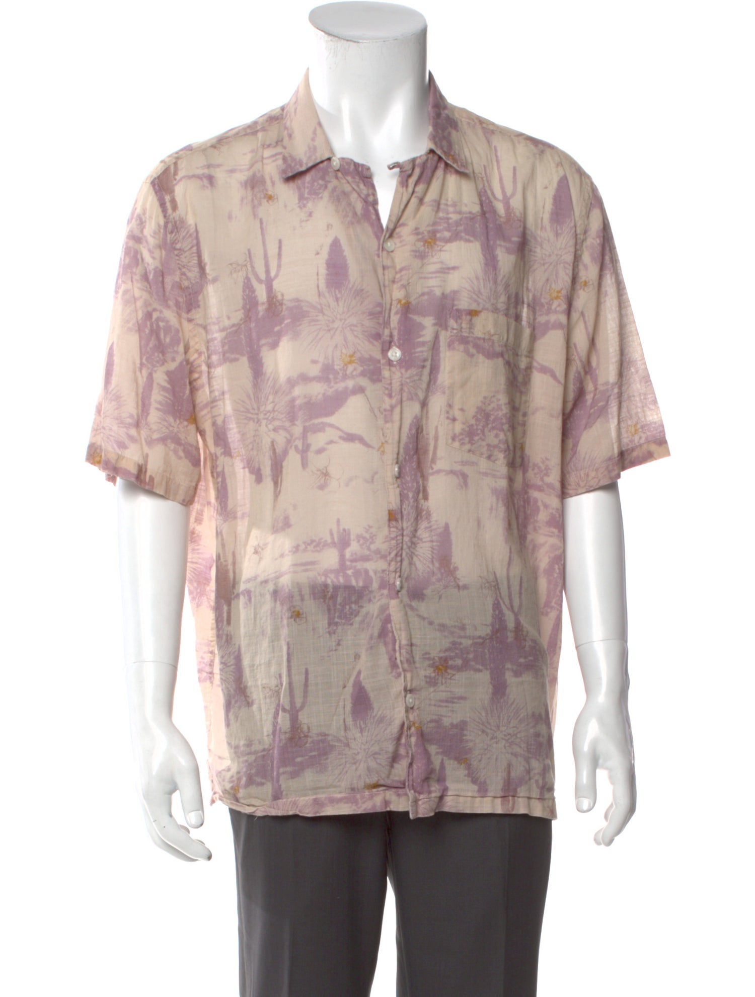 AllSaints Printed Short Sleeve Shirt