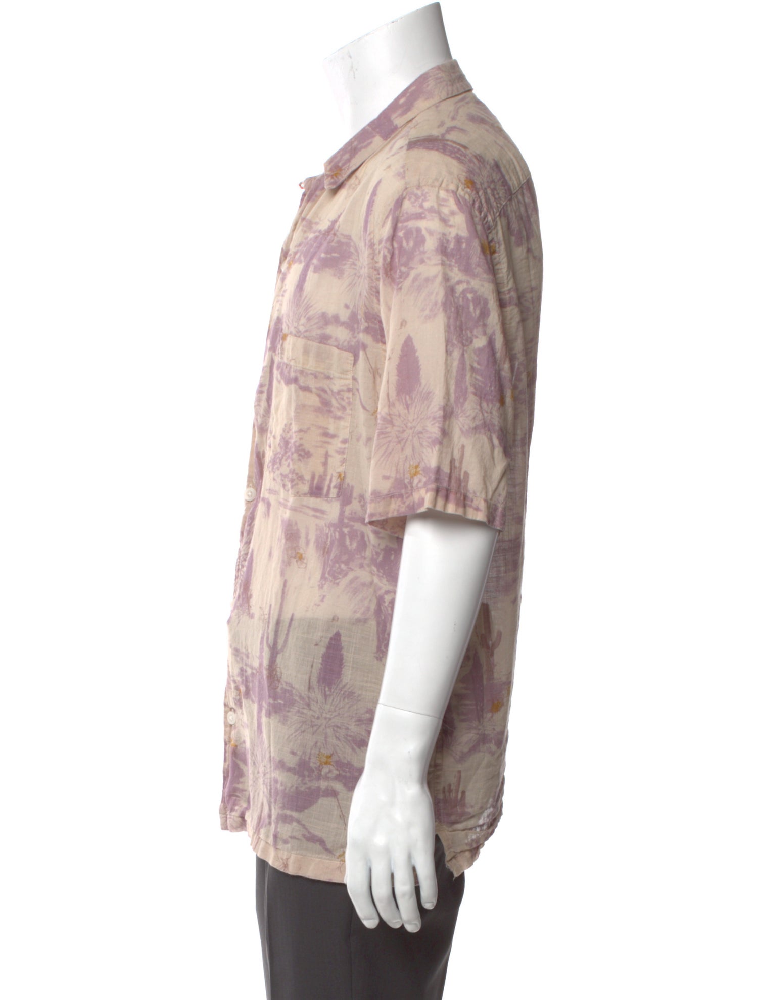 AllSaints Printed Short Sleeve Shirt