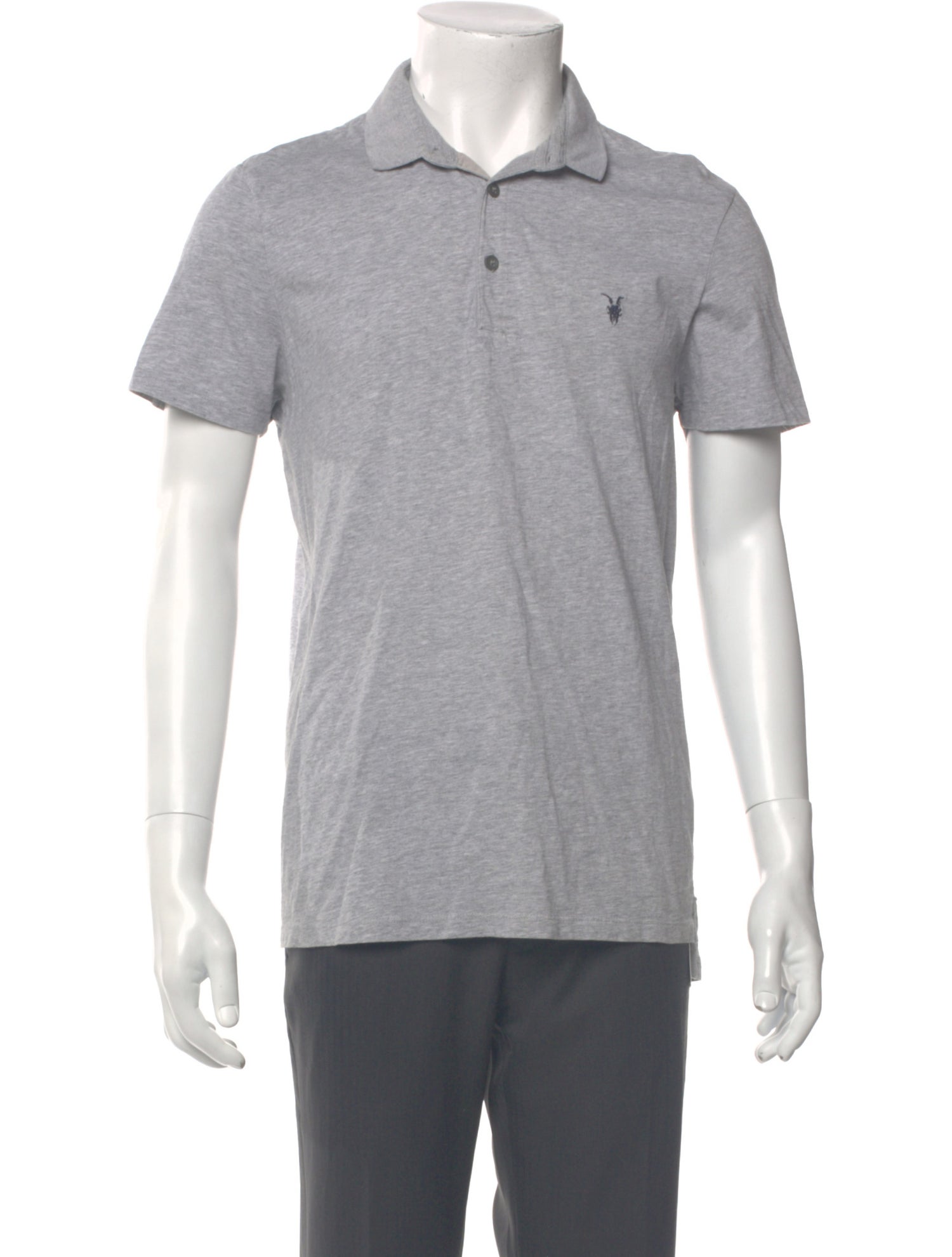 AllSaints Collar Short Sleeve Polo Shirt