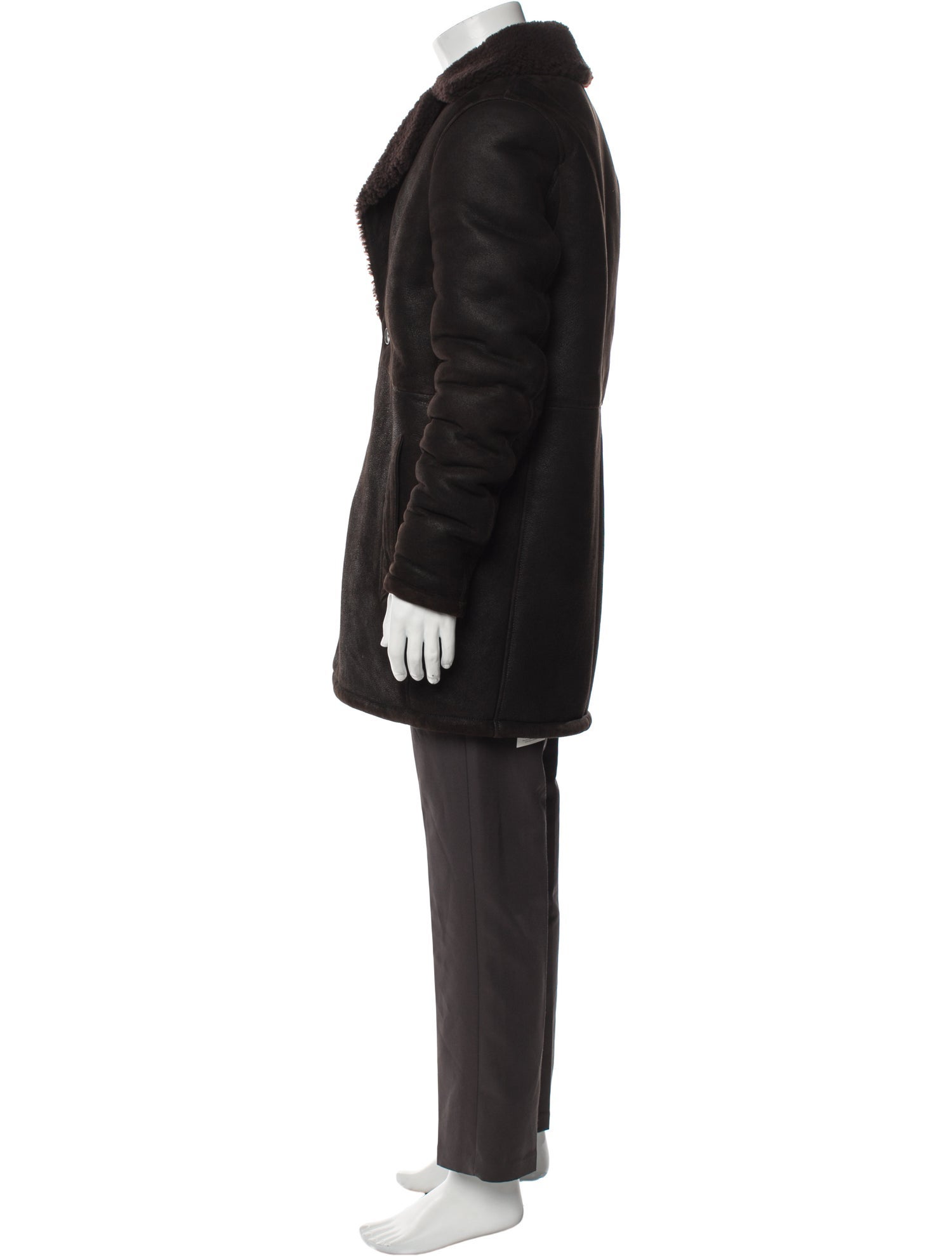 AllSaints Shearling Overcoat