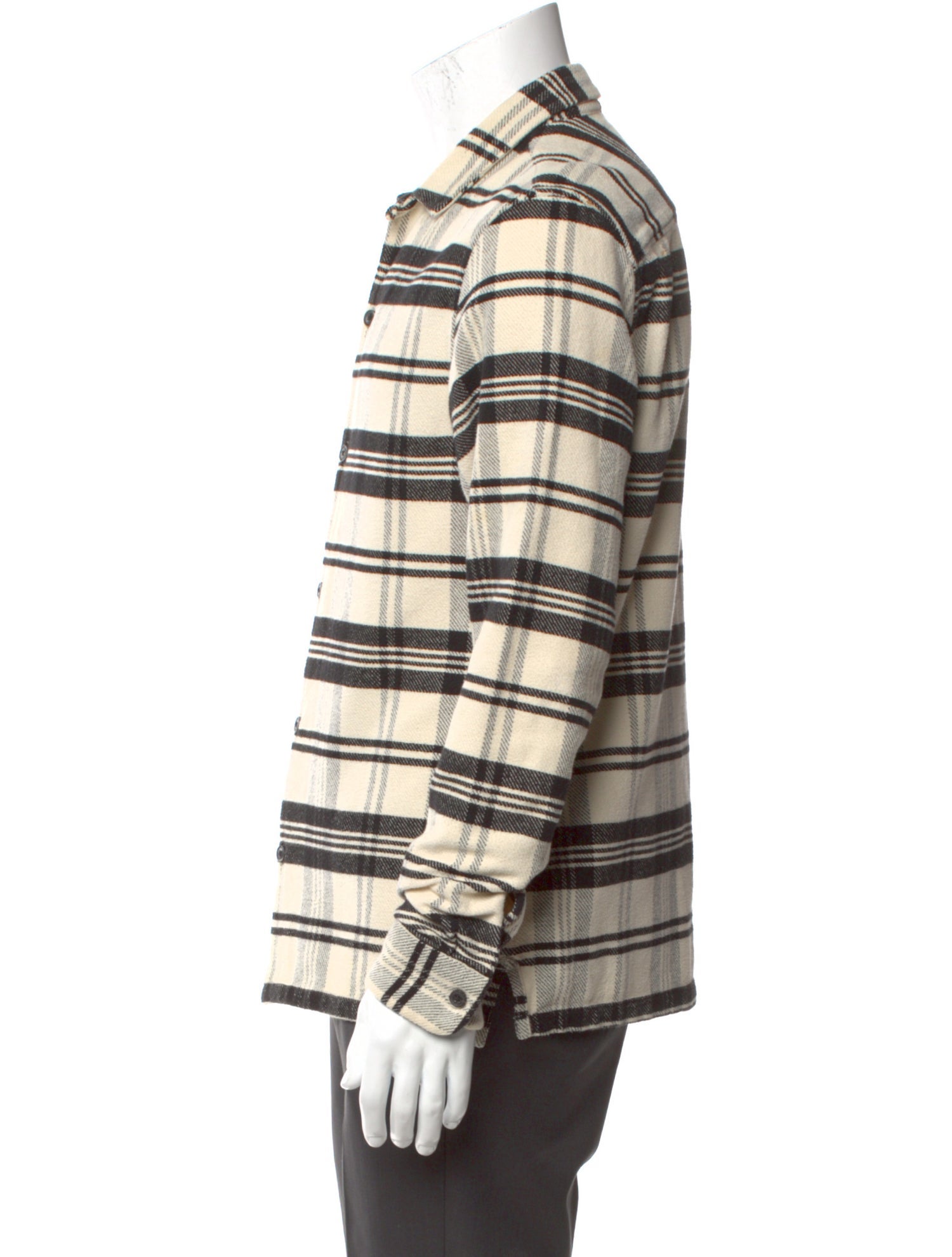 AllSaints Plaid Print Long Sleeve Shirt