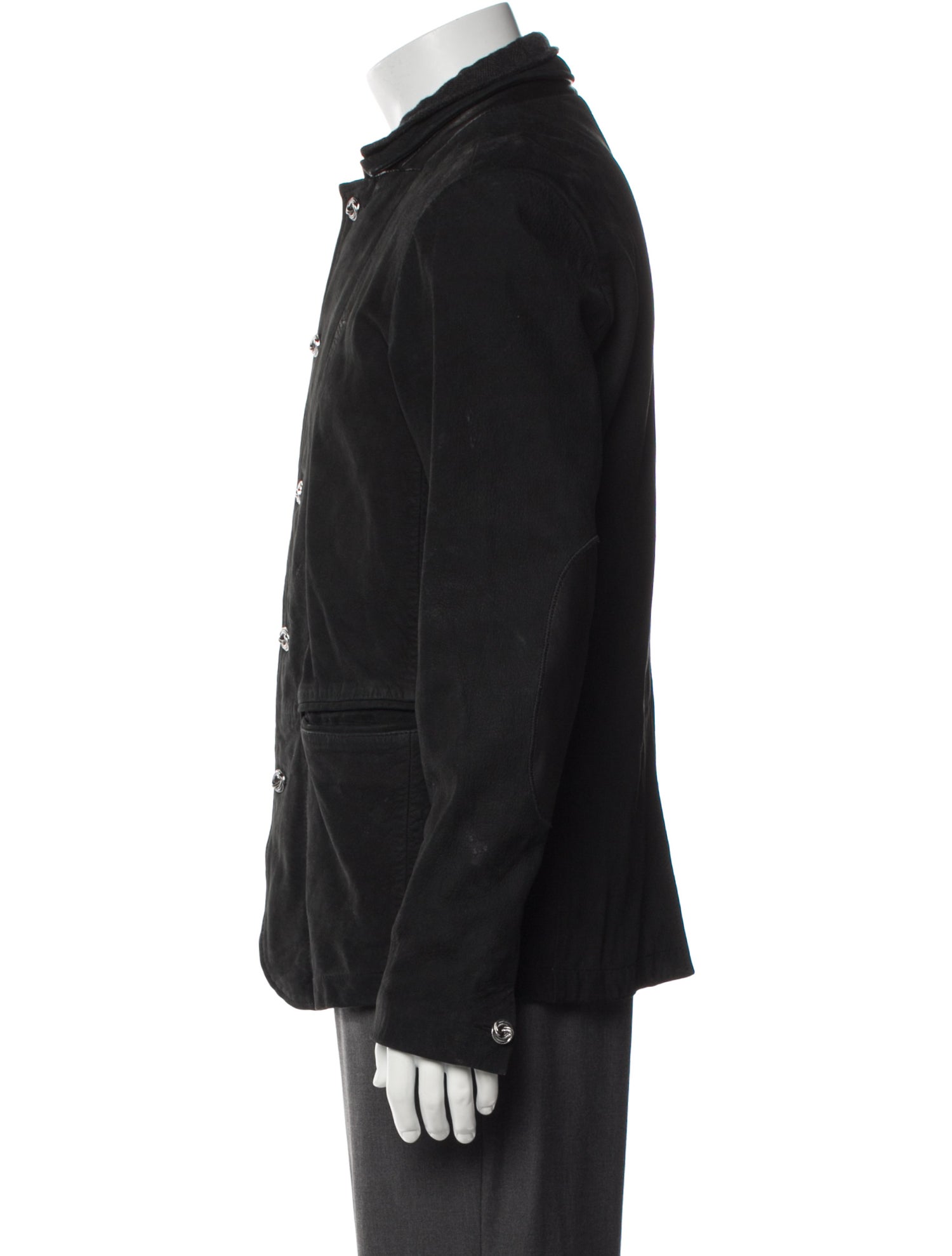 AllSaints Lamb Leather Utility Jacket