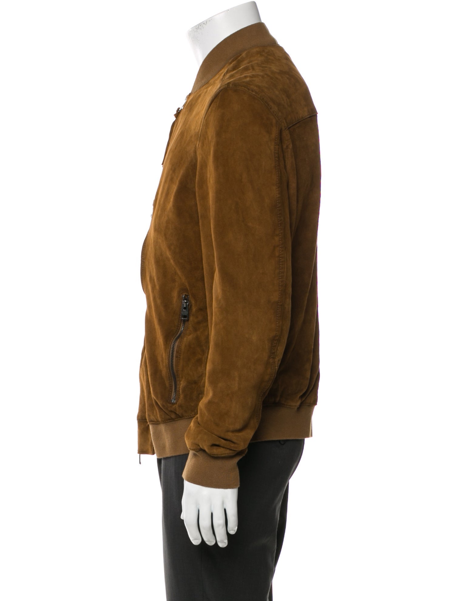 AllSaints Suede Bomber Jacket