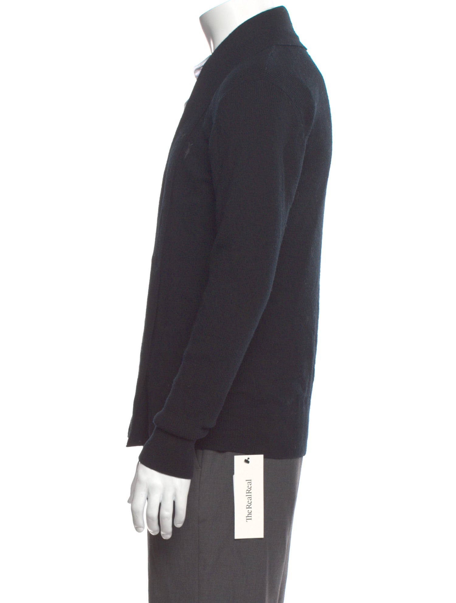 AllSaints Merino Wool Open Front Cardigan