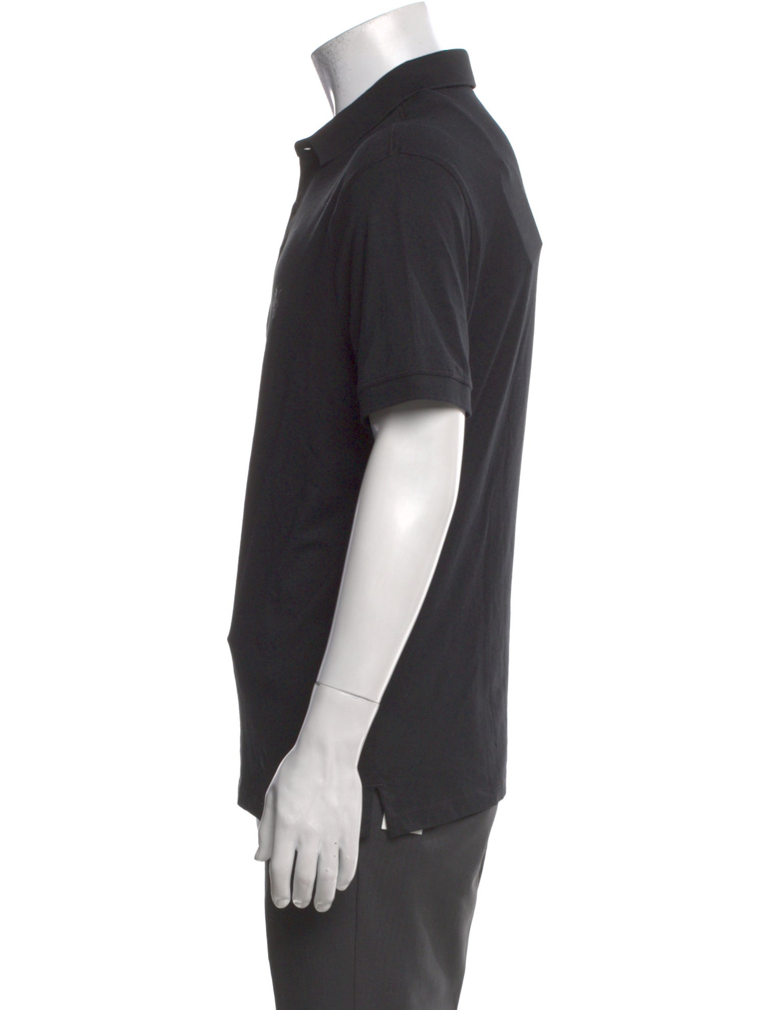 AllSaints Crew Neck Short Sleeve Polo Shirt