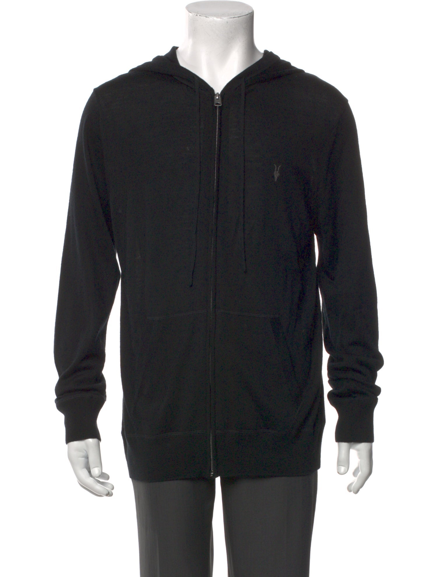 AllSaints Merino Wool Mock Neck Cardigan w/ Tags