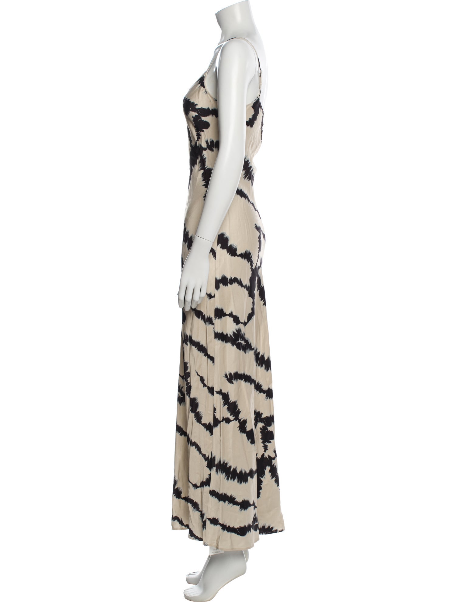 AllSaints Tie-Dye Print Long Dress